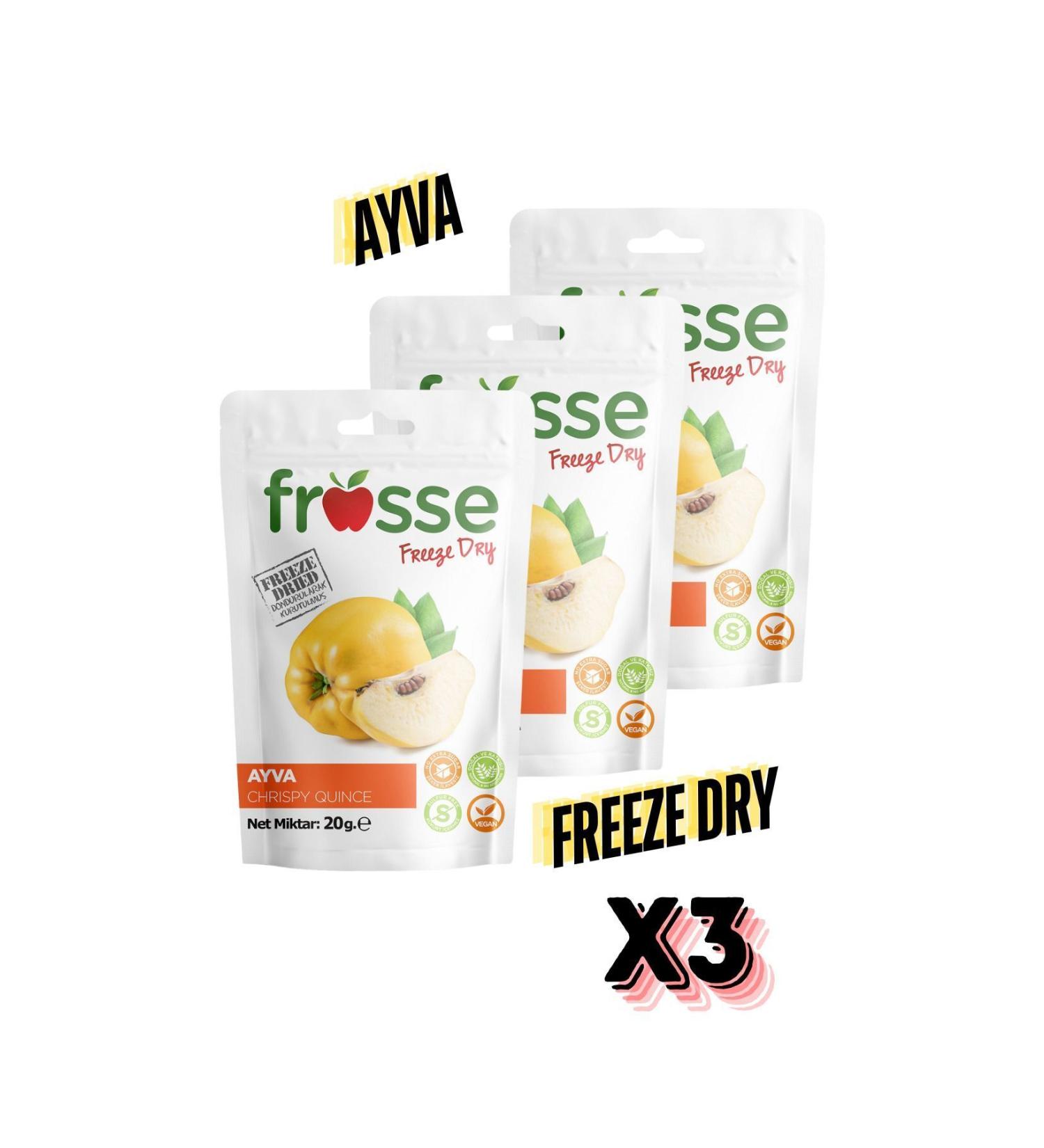 frosse Quince Crisp Freeze Dry (FREEZE DRYING) 3 Pack Quince Chips