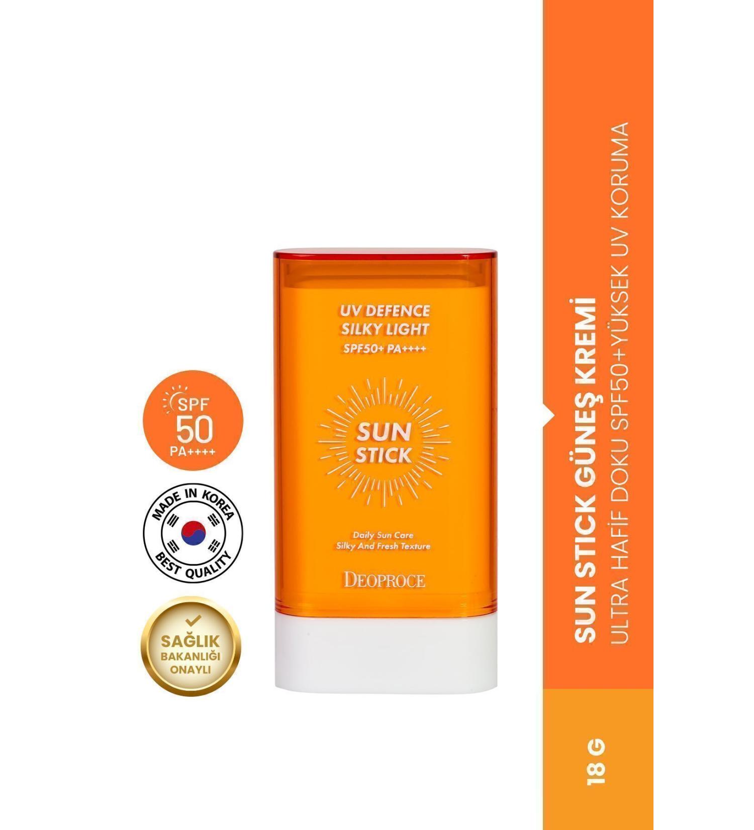 DEOPROCE Sun Stick Sun Cream Ultra Light Texture Spf50 Pa High UV Protection 18 gr - Buy Online on GoSupps.com