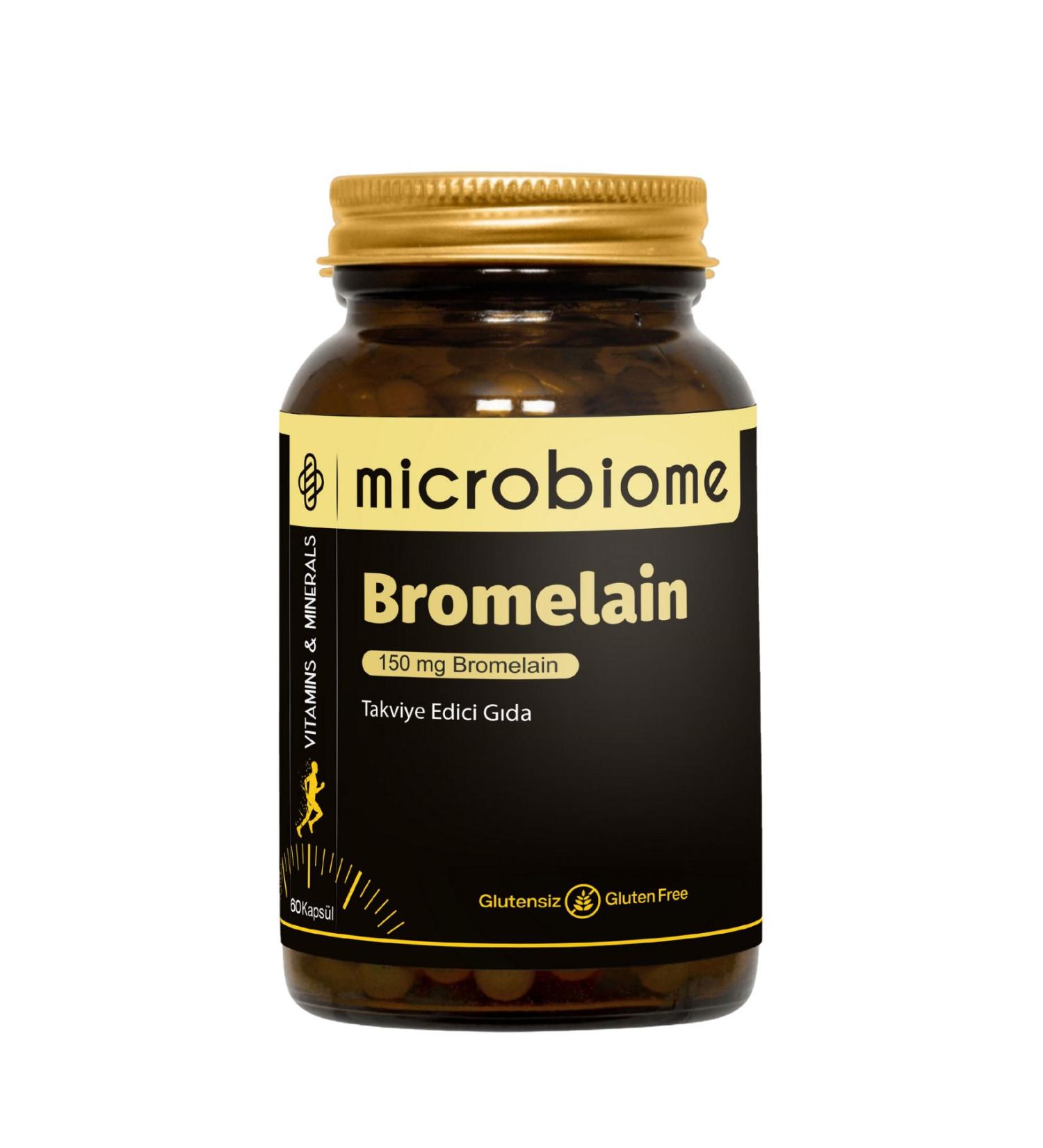 Microbiome Bromelain 60 Capsules - Buy Online on GoSupps.com