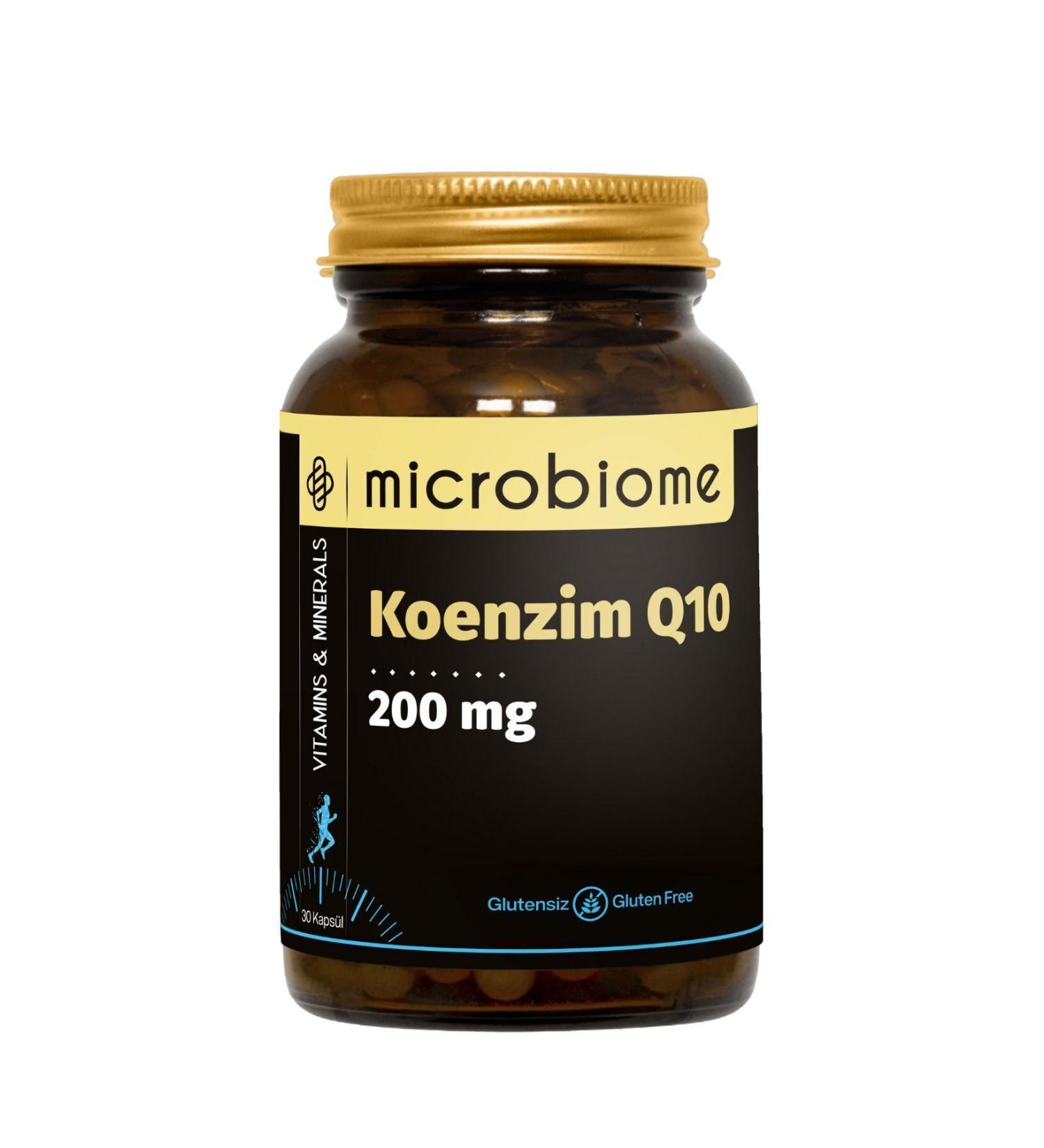 Microbiome Coenzyme Q10 200 Mg 30 Capsules Coenzyme