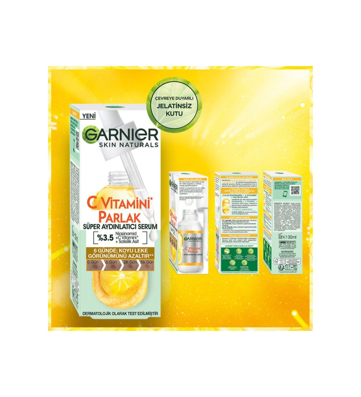 Garnier Skin Brightening Brightening Serum For Acne Spots Blemishes Equalizer Skin - Buy Online on GoSupps.com