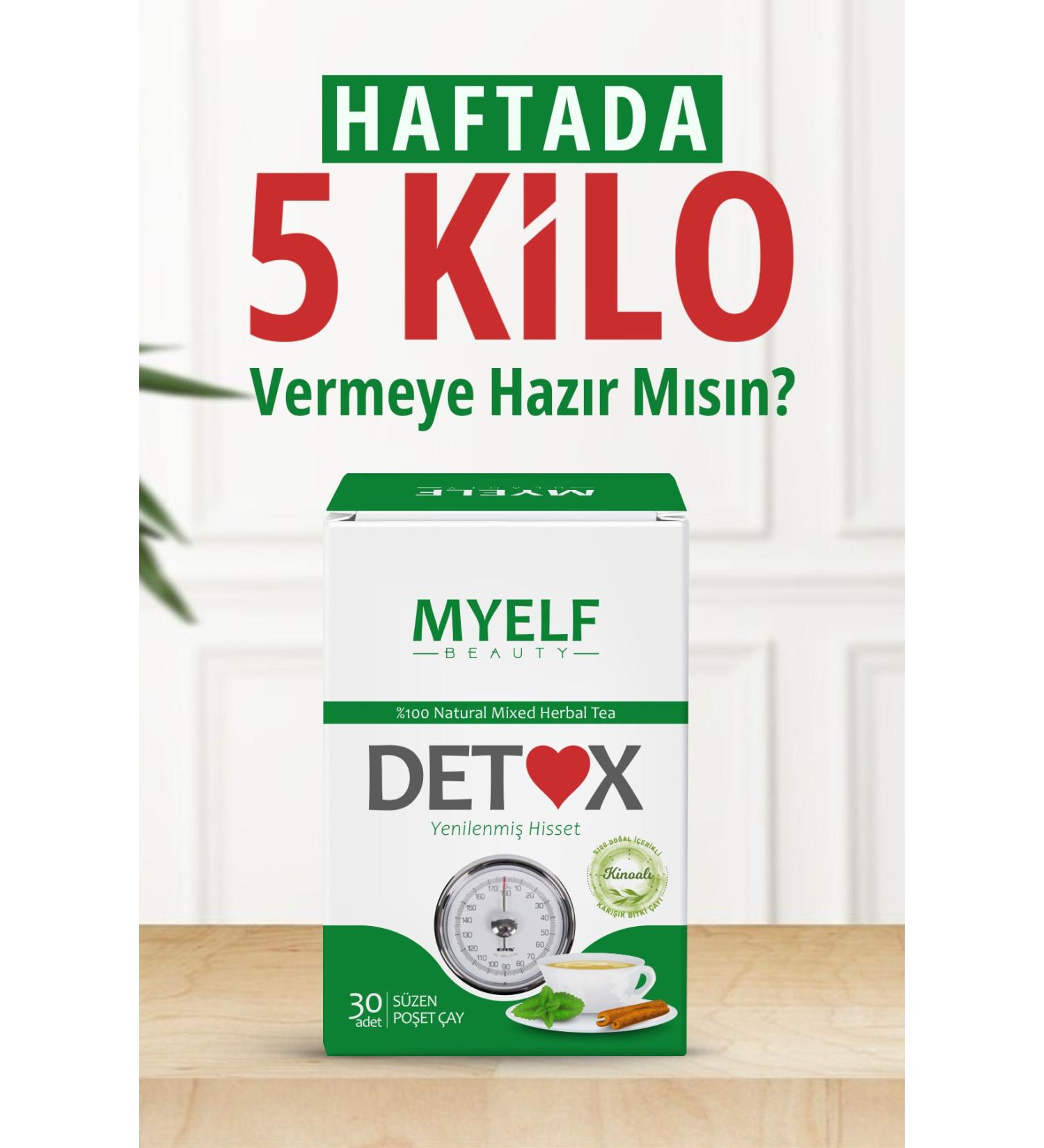 MYELF BEAUTY Quinoa Slimming Weight Loss Mixed Detox Herbal Tea 30 Pack - Buy Online on GoSupps.com