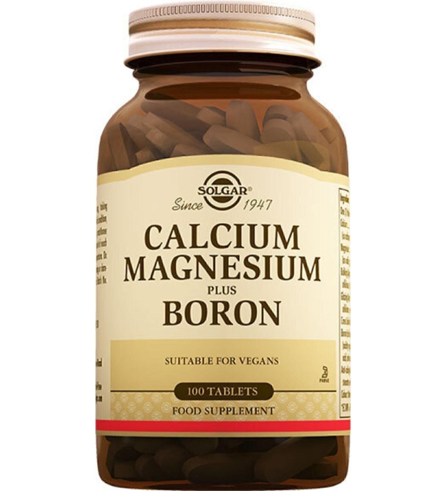 Solgar Calcium Magnesium Plus Boron 100 Tablets (calcium Magnesium)