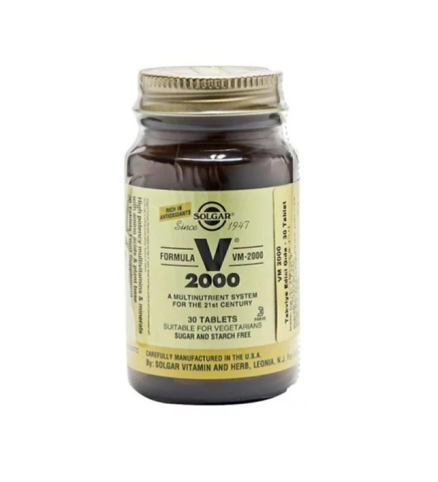 Solgar Vm-2000 Multivitamin Mineral 30 Tablets - Buy Online on GoSupps.com