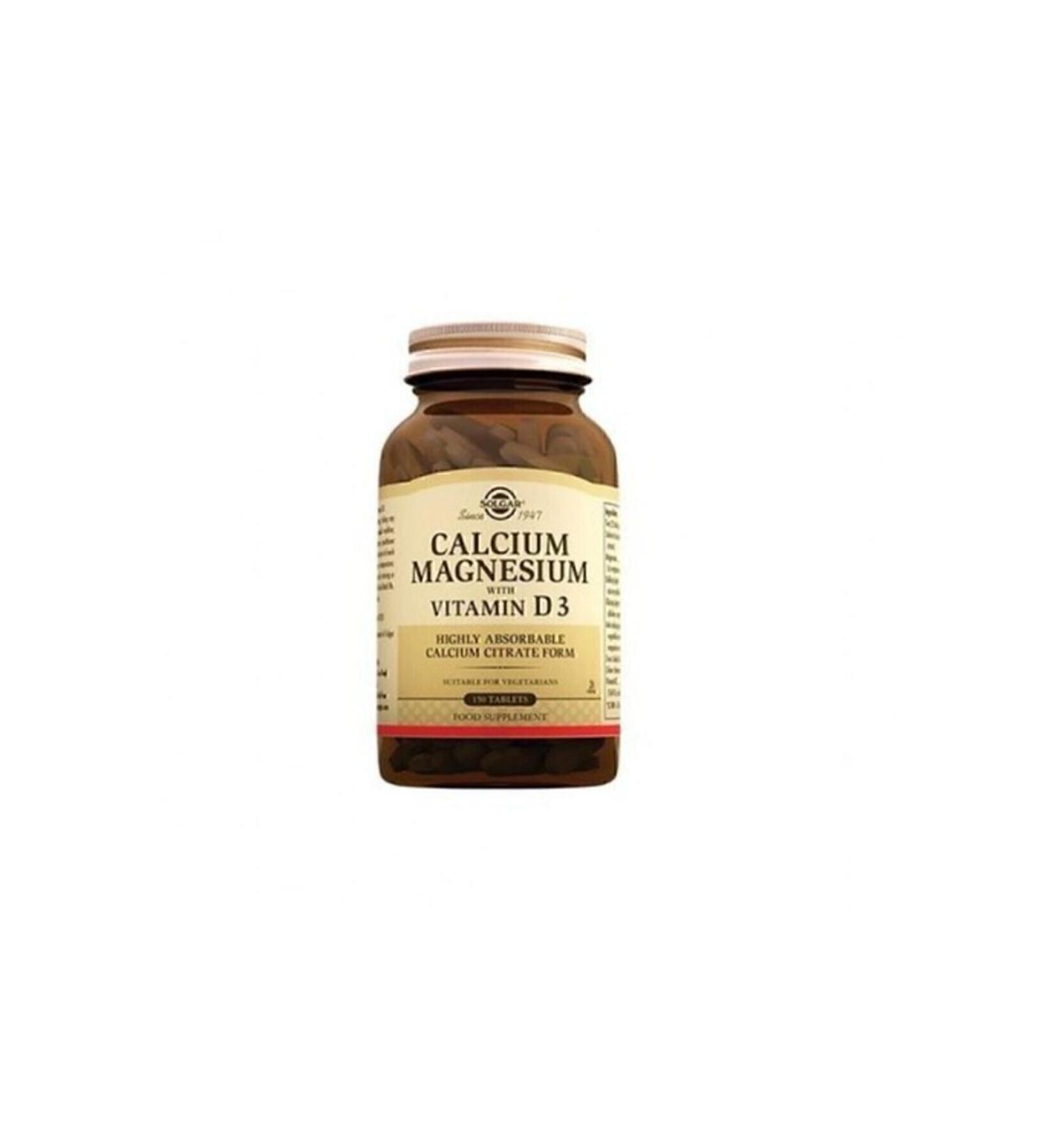 Solgar Calcium Magnesium Vitamin D3 150 Tablets