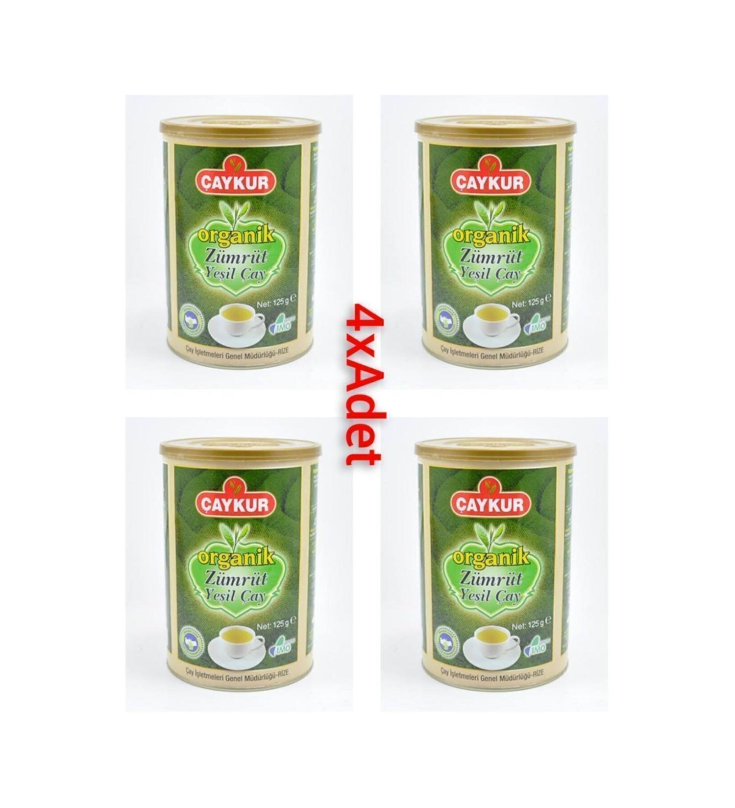aykur Organic Emerald Green Tea 4xpcs 125gr (CYLINDER BOX)