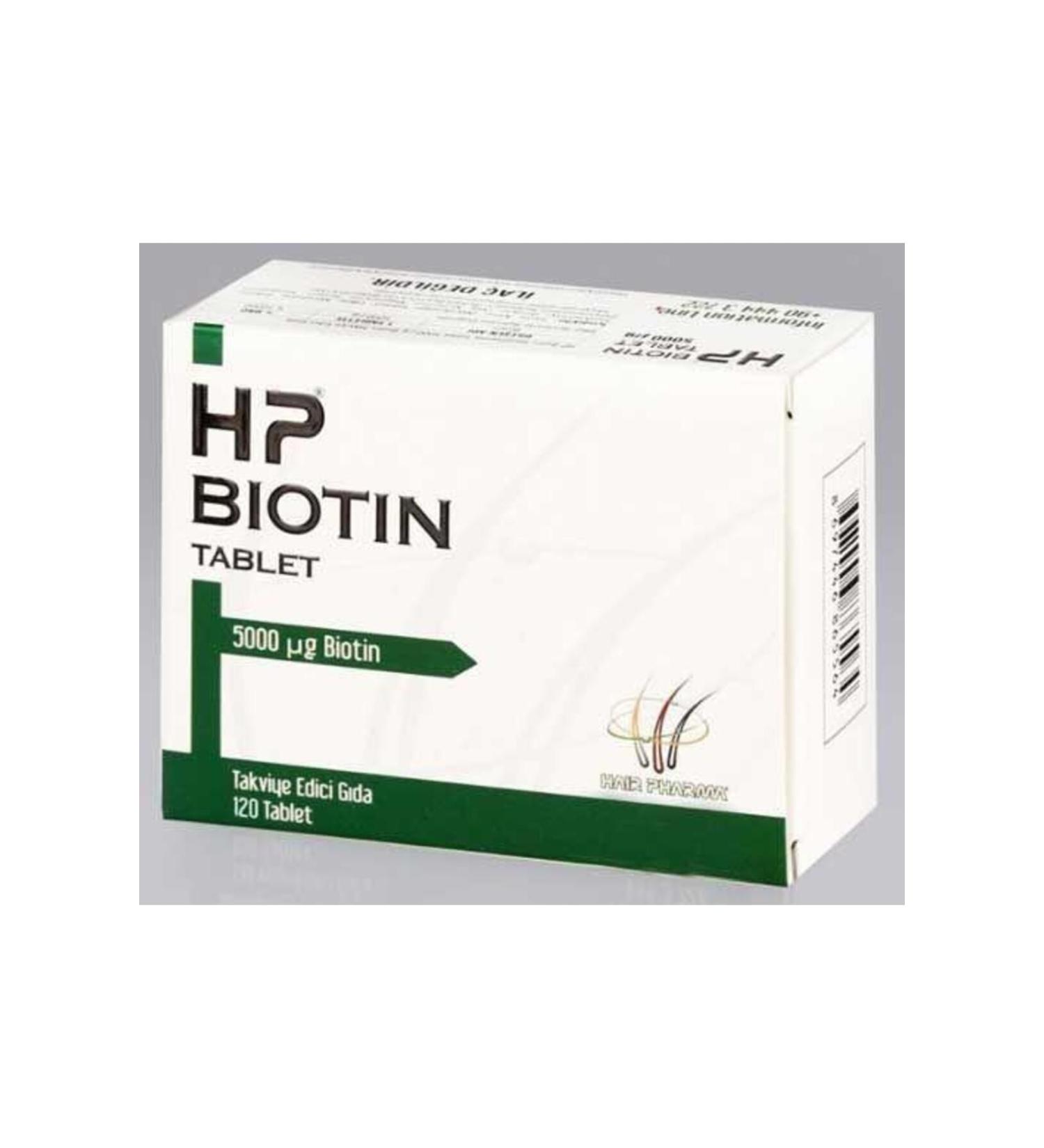 Hair Pharma Hp Biotin 5 Mg 120 Tablets