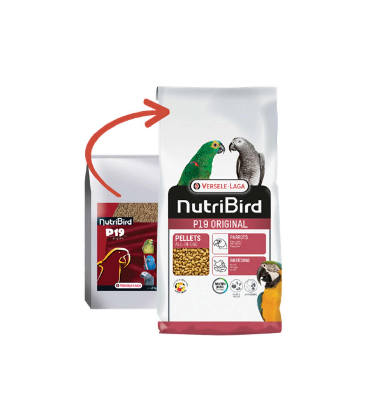 Versele Laga Nutribird P19 Original Parrot Pellet Food 10kg 524130