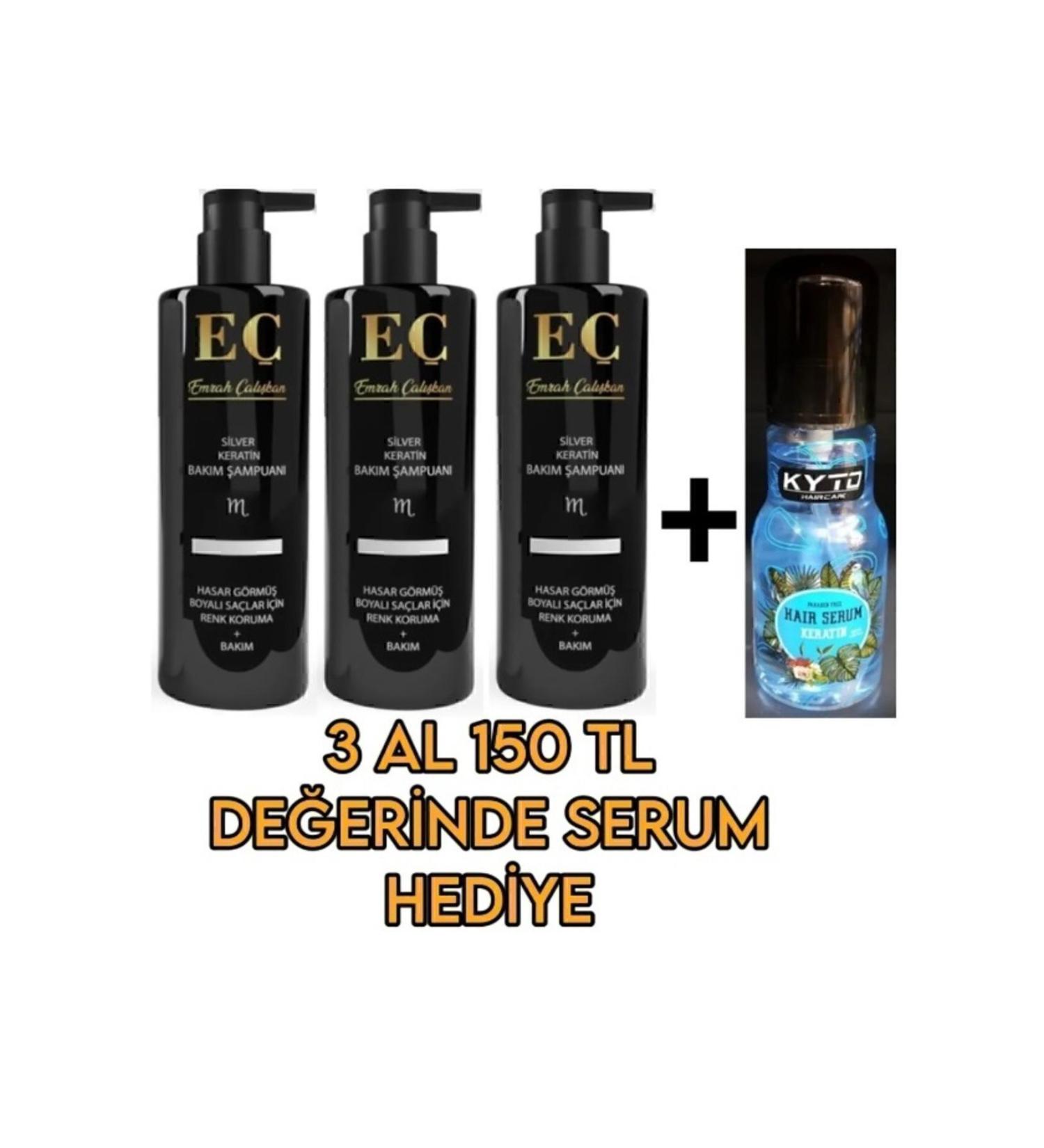 emrah al kan E S LVER SHAMPOO BUY 3 SERUM GIFT