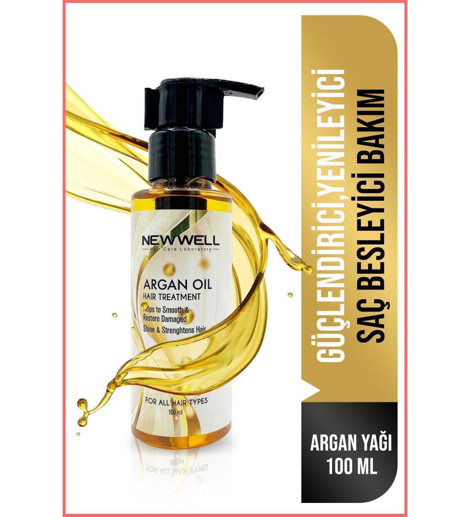 New Well Hair Volumizing Nourishing and Repairing Argan Essence Hair Care Oil 100 ml - Buy Online on GoSupps.com
