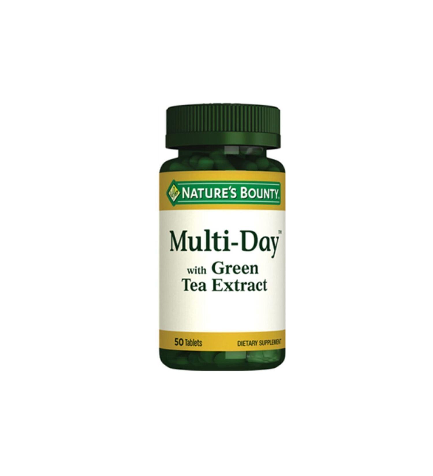 Natures Bounty Multi-day With Green Tea Extract 50 Tablets