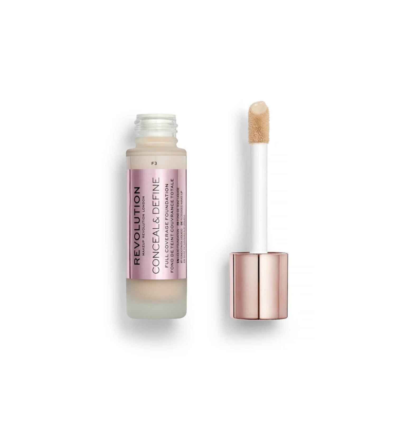 Revolution Oil-Free Formula Conceal & Define Foundation F3 - Buy Online on GoSupps.com