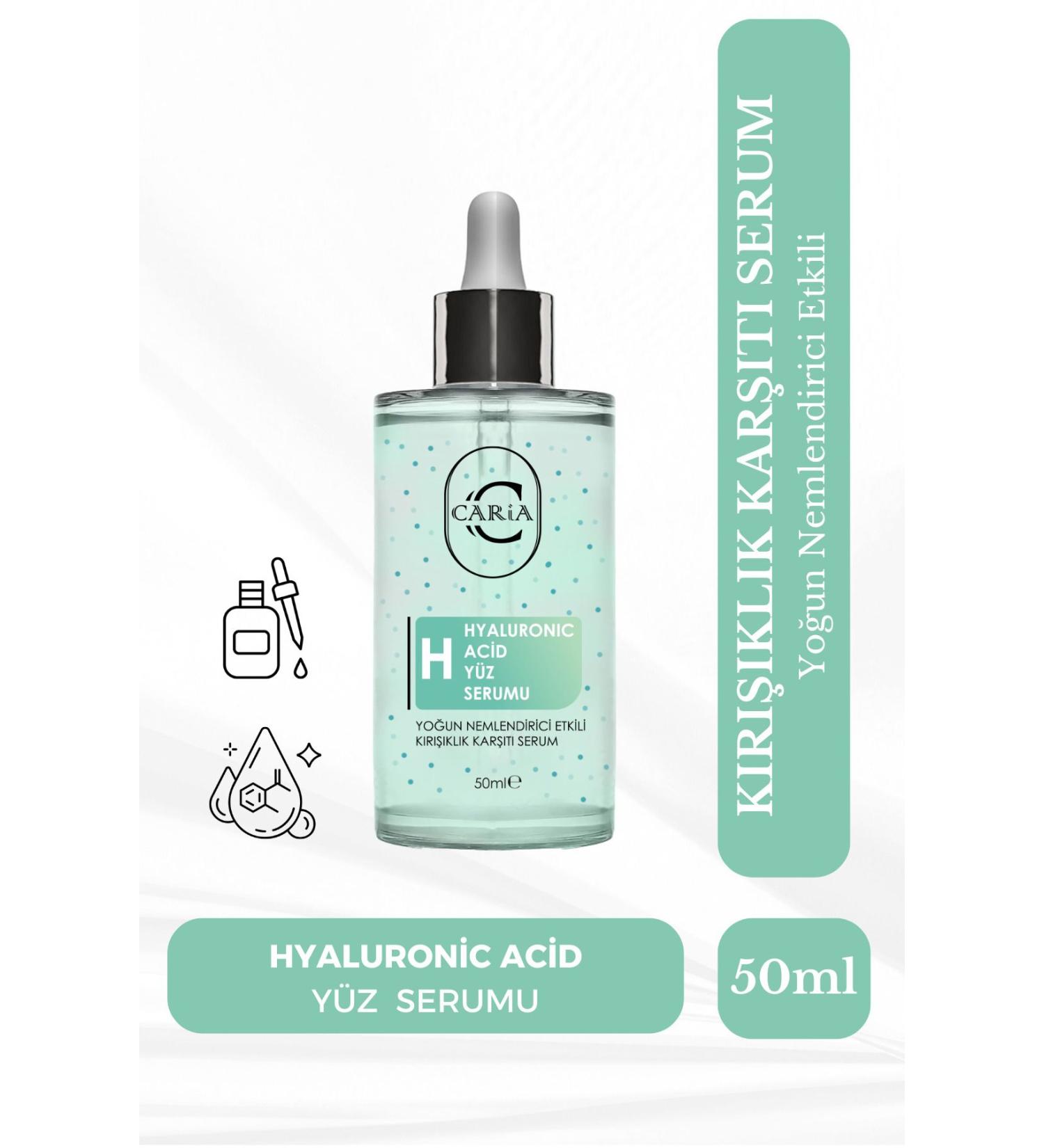 Caria Hyaluronic Acid Face Serum Intensive Moisturizing Effect - Anti-Wrinkle Serum 50 ml - Buy Online on GoSupps.com