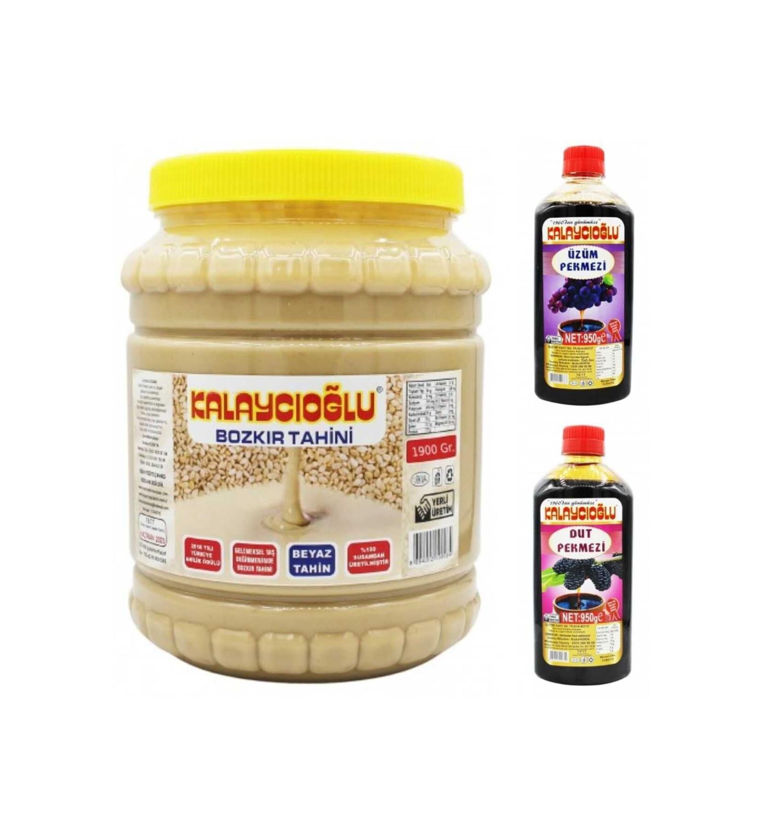 Kalayc o lu Bozk r White Tahini 1900gr - Grape and Mulberry Molasses 950gr
