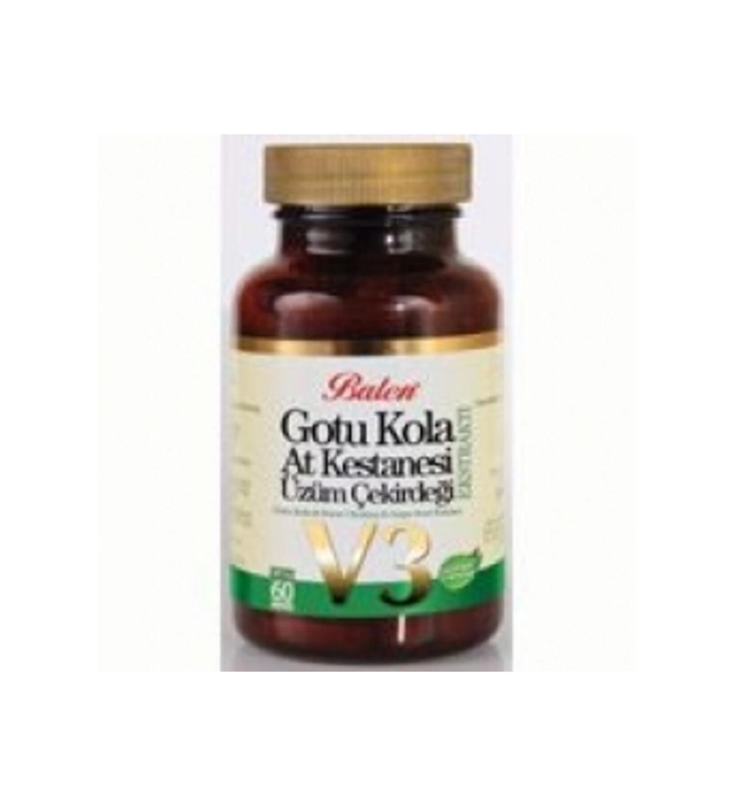 Balen Gotu Kola & Horse Chestnut & Grape Seed - 60 Capsules