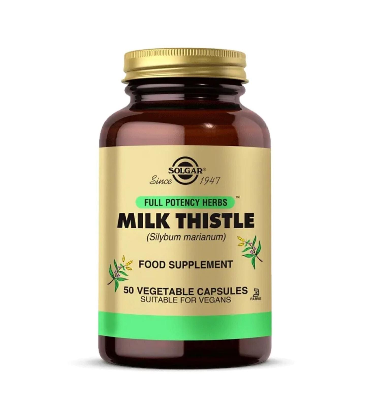 Solgar Milk Thistle 50 Capsules - Buy Online on GoSupps.com