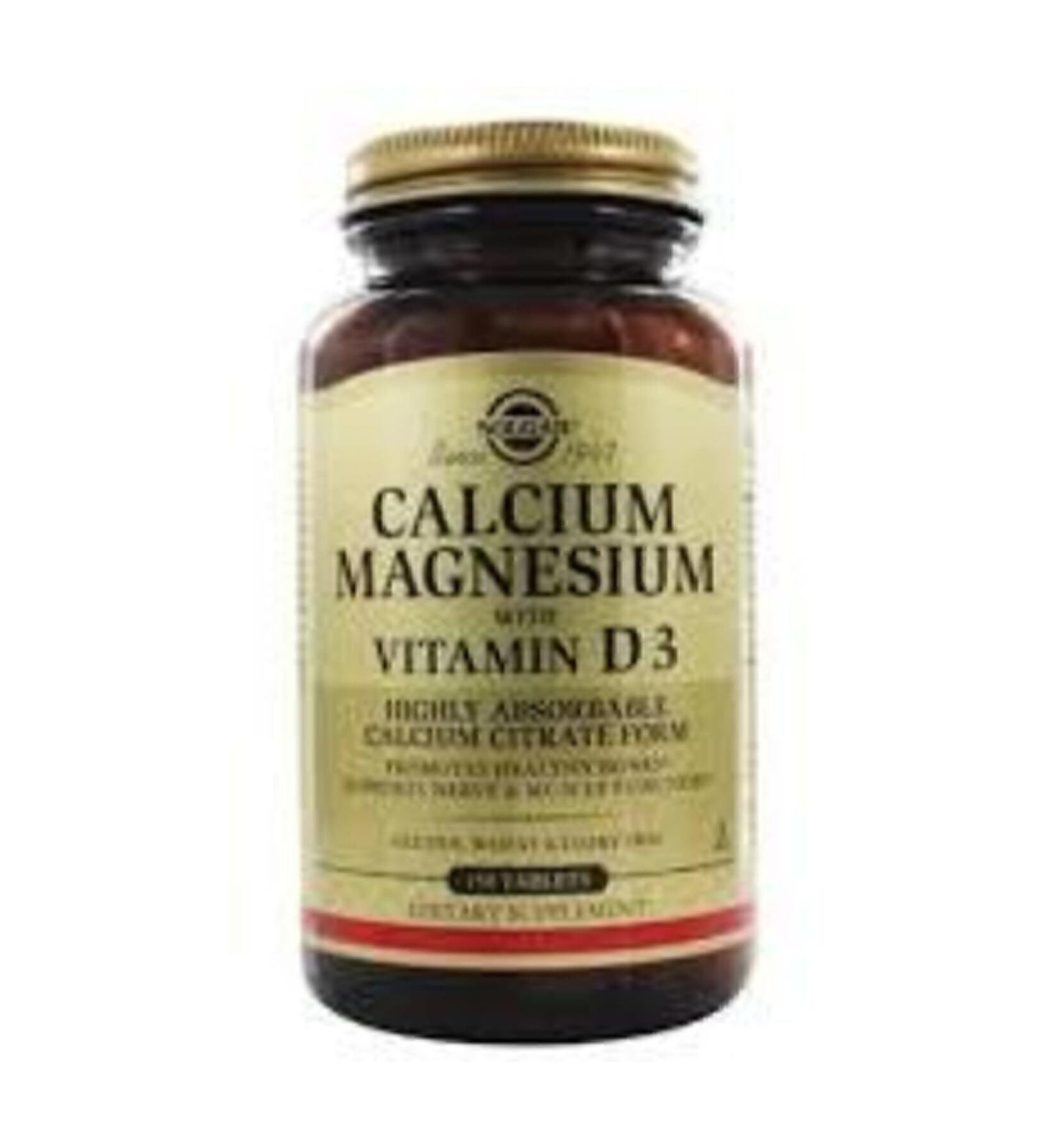 Solgar Calcium Magnesium Vitamin D3 150 Capsules - Buy Online on GoSupps.com