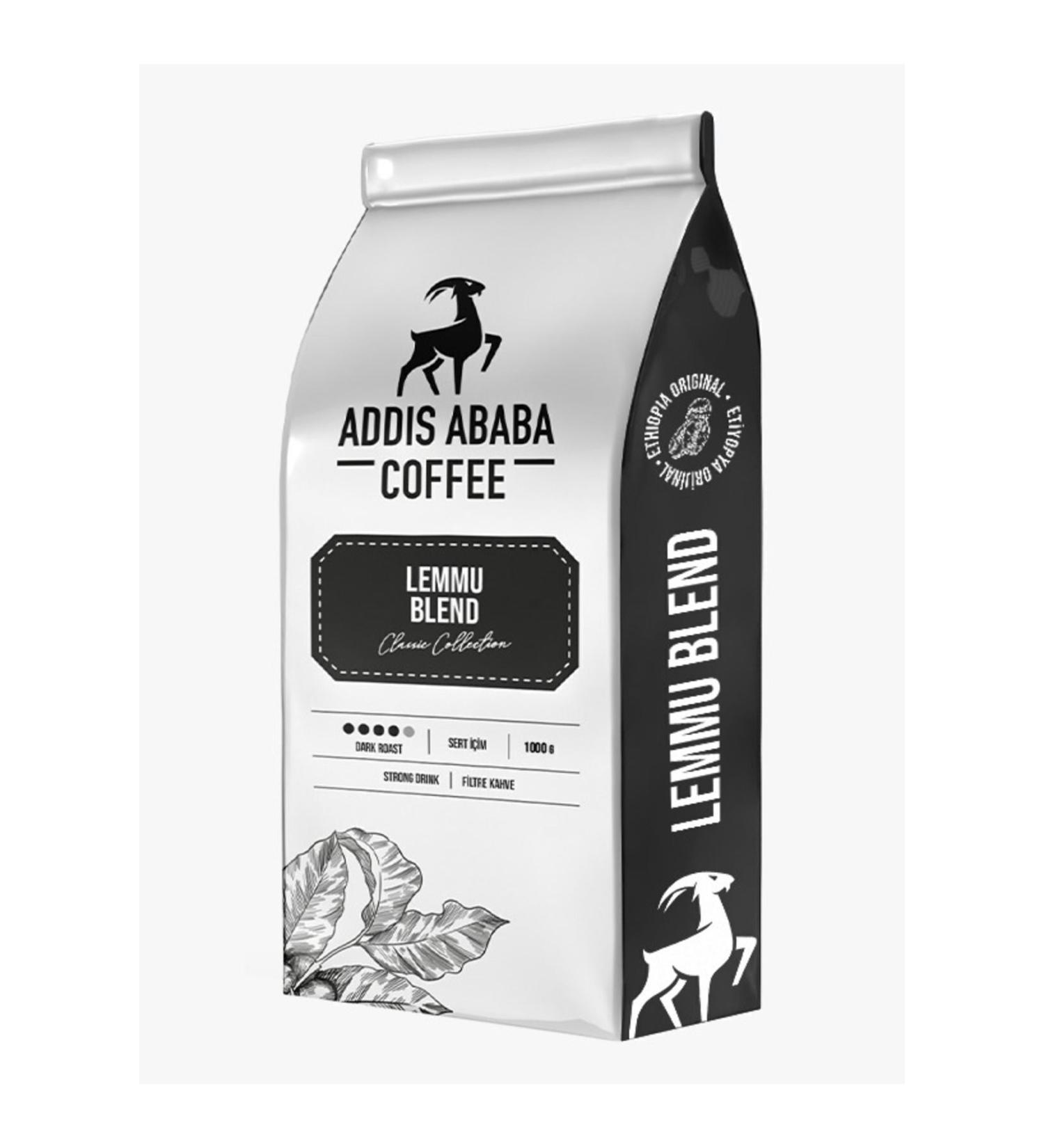 Addis Ababa Coffee Lemmu Blend Filter Coffee Espresso Coffee Bean Coffee 1000 Gr. - Buy Online on GoSupps.com