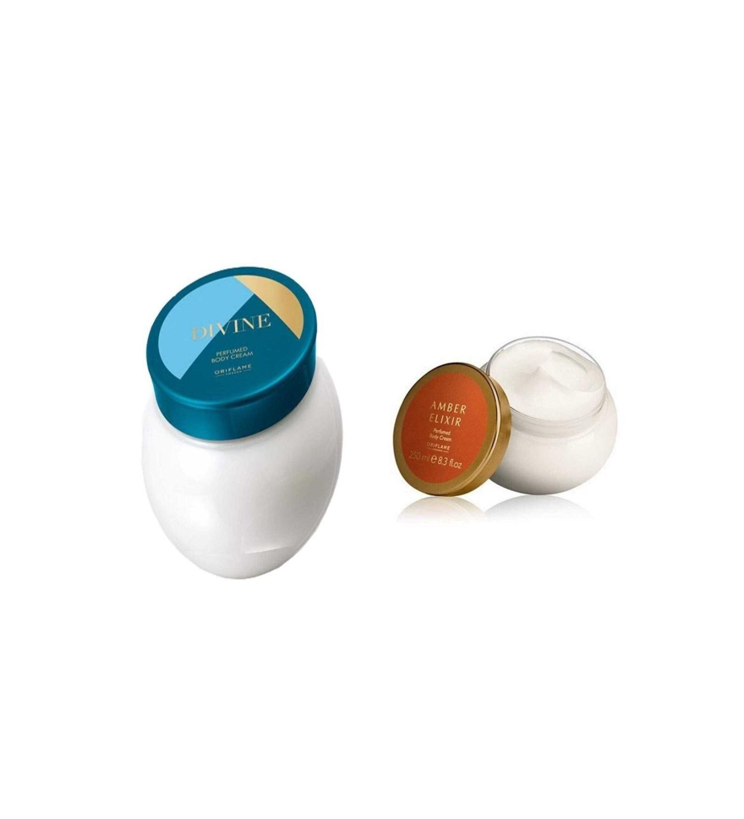 Oriflame Amber Body Lotion 250 Ml And Divine Perfumed Body Lotion 250 Ml