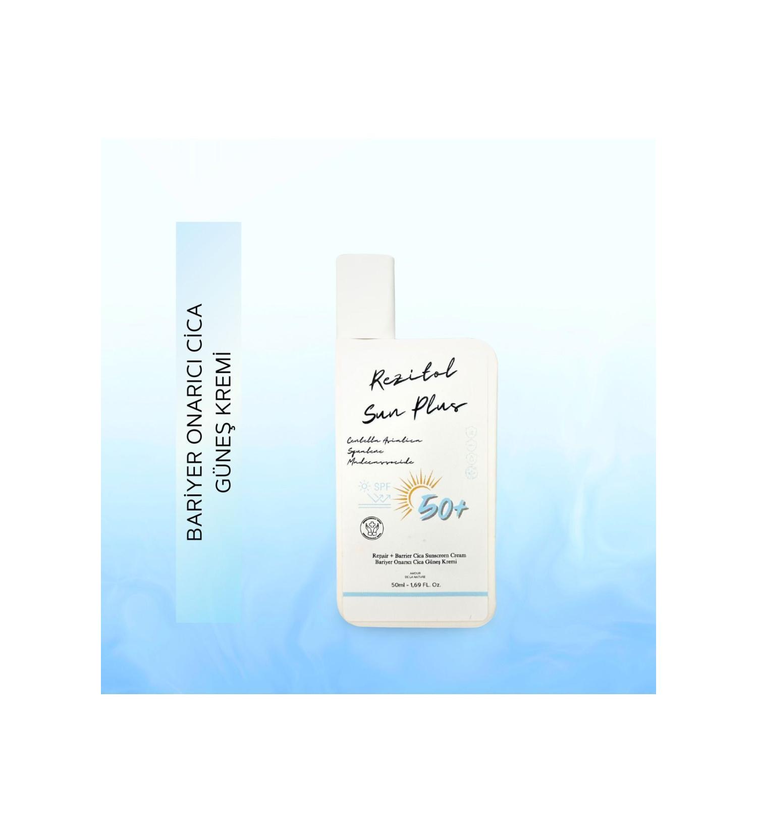AMOUR DE LA NATURE Rezitol Sun Plus Barrier Repair Cica Sun Cream 50ml SPF 50+ - Buy Online on GoSupps.com