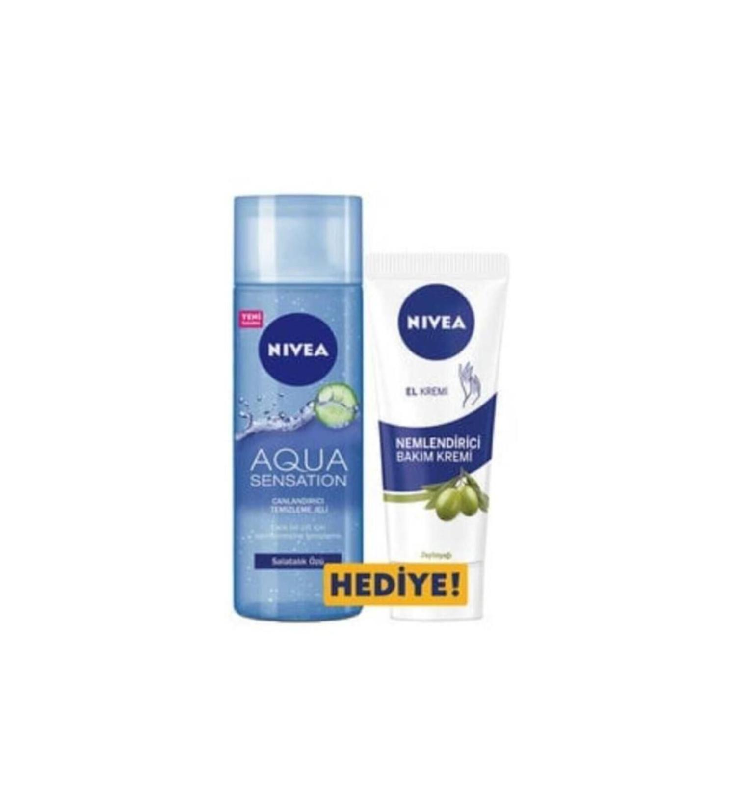 NIVEA Aqua Sensation Refreshing Cleansing Gel Moisturizing Care Cream