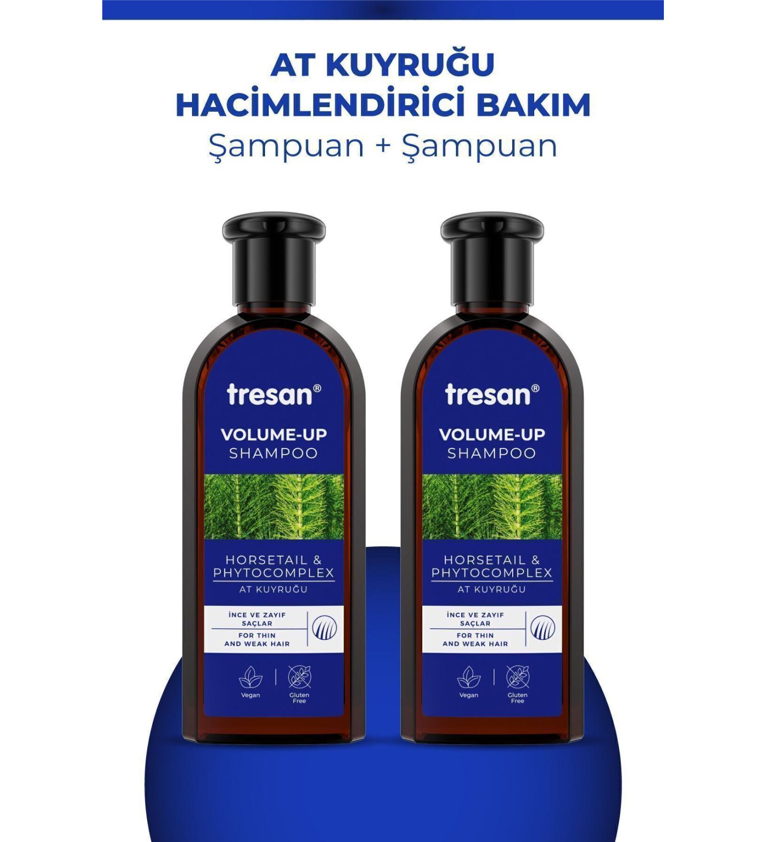 Tresan Horsetail Volumizing Care Shampoo 300 ml X 2 Pieces - Buy Online on GoSupps.com