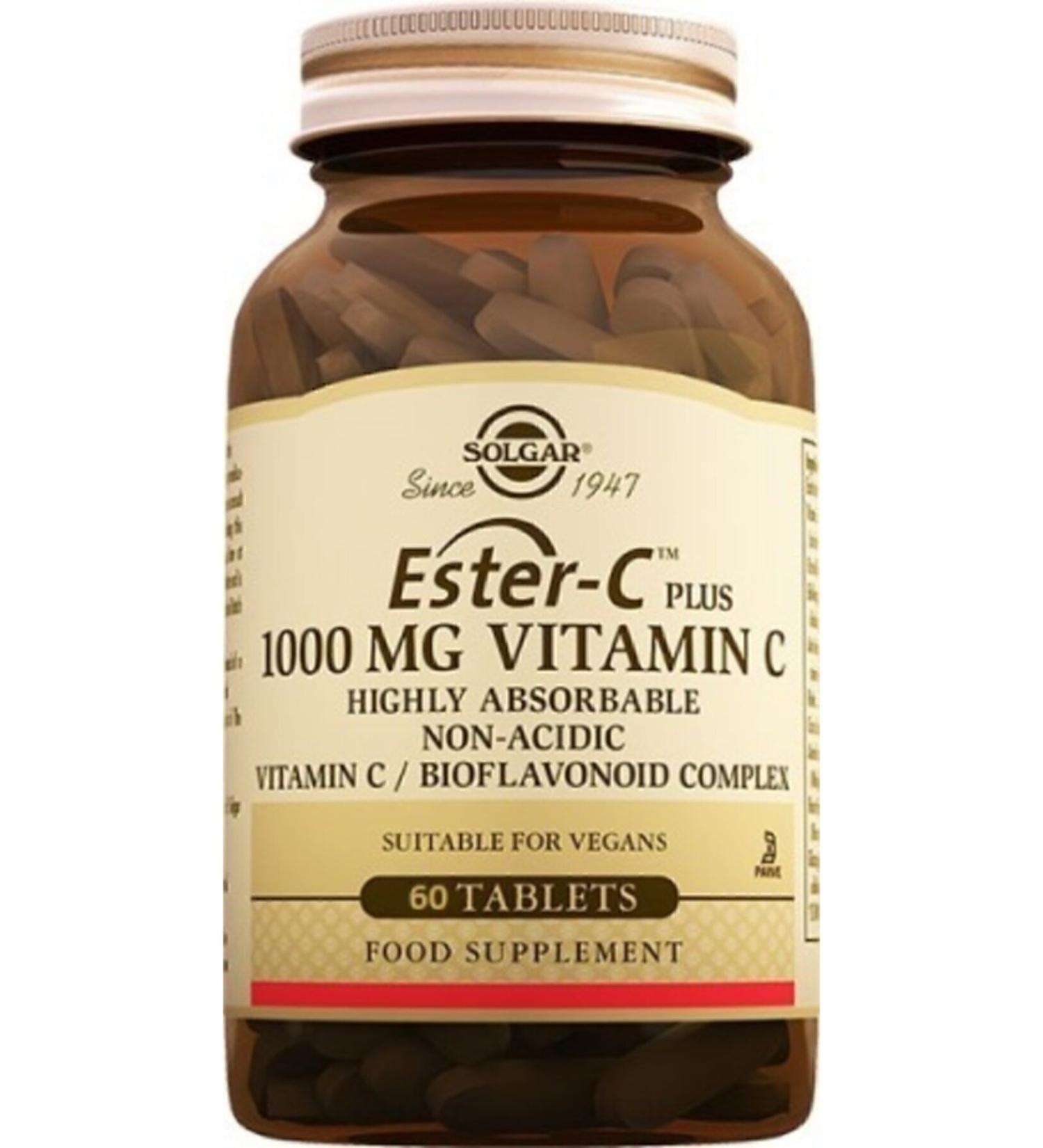 Solgar Ester C 1000 Mg 60 Tablets