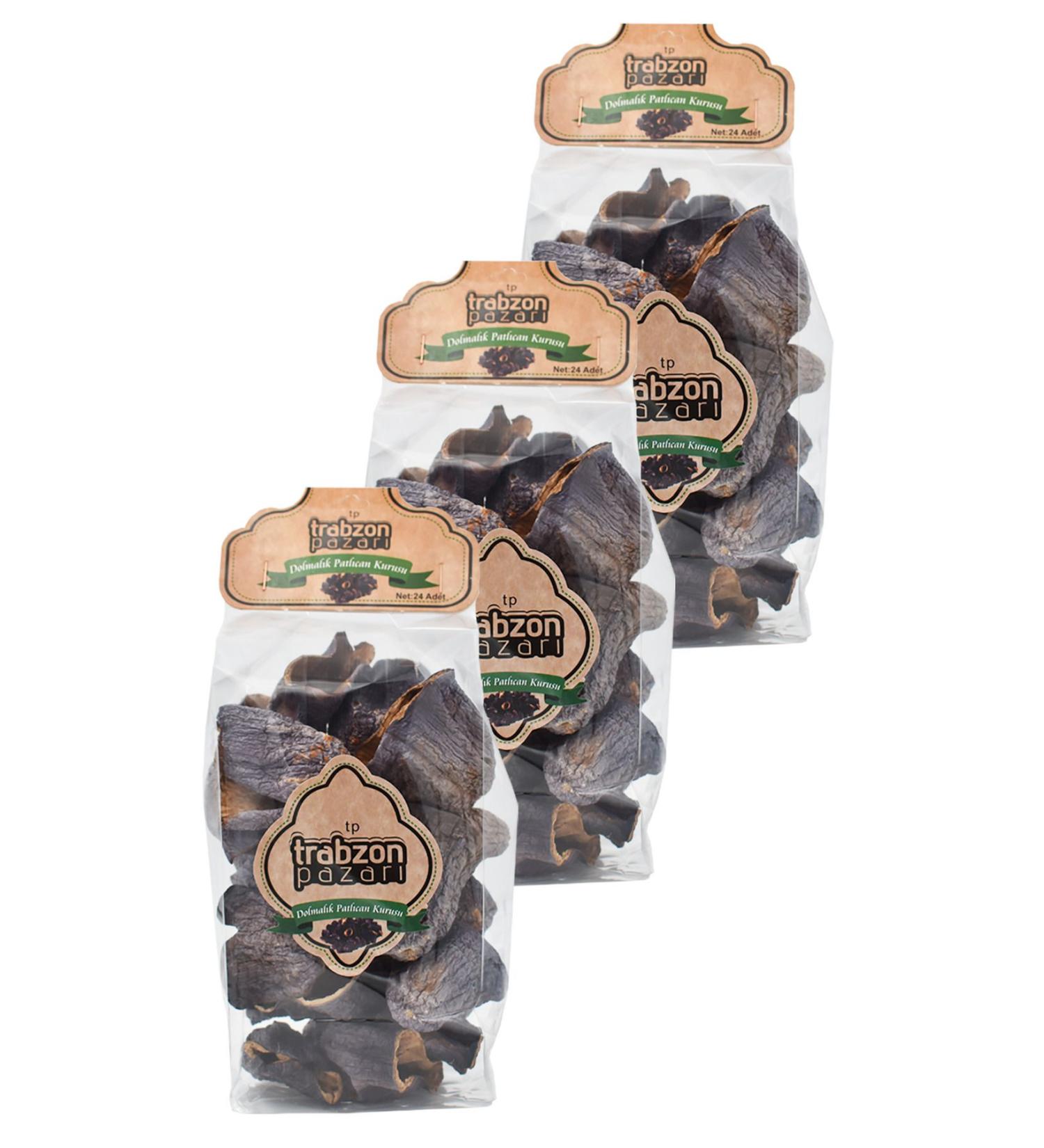 TRABZON PAZARI Local Dried Stuffed Eggplant 3x24 Pieces