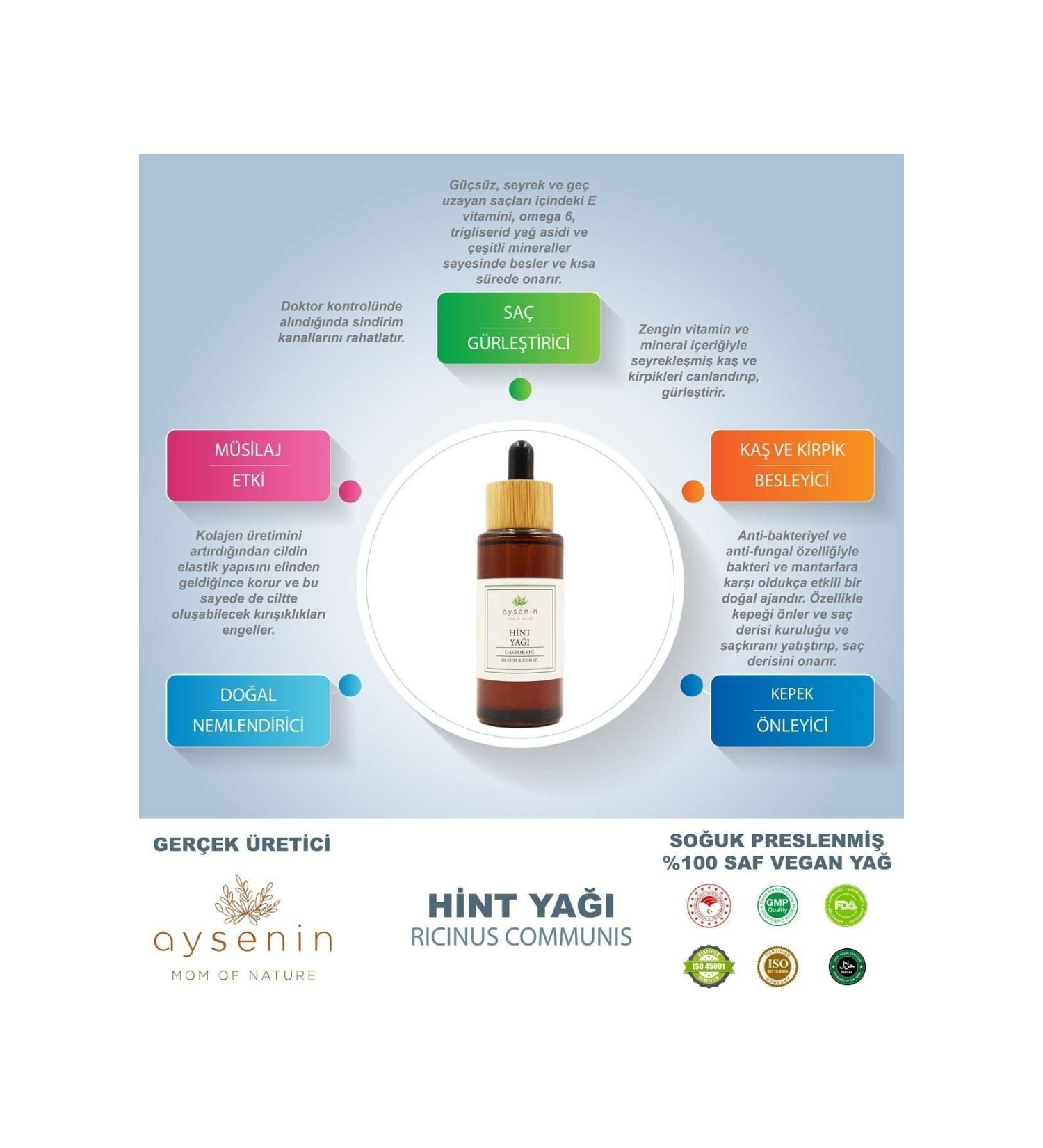 aysenin Castor Oil 50ml - Buy Online on GoSupps.com