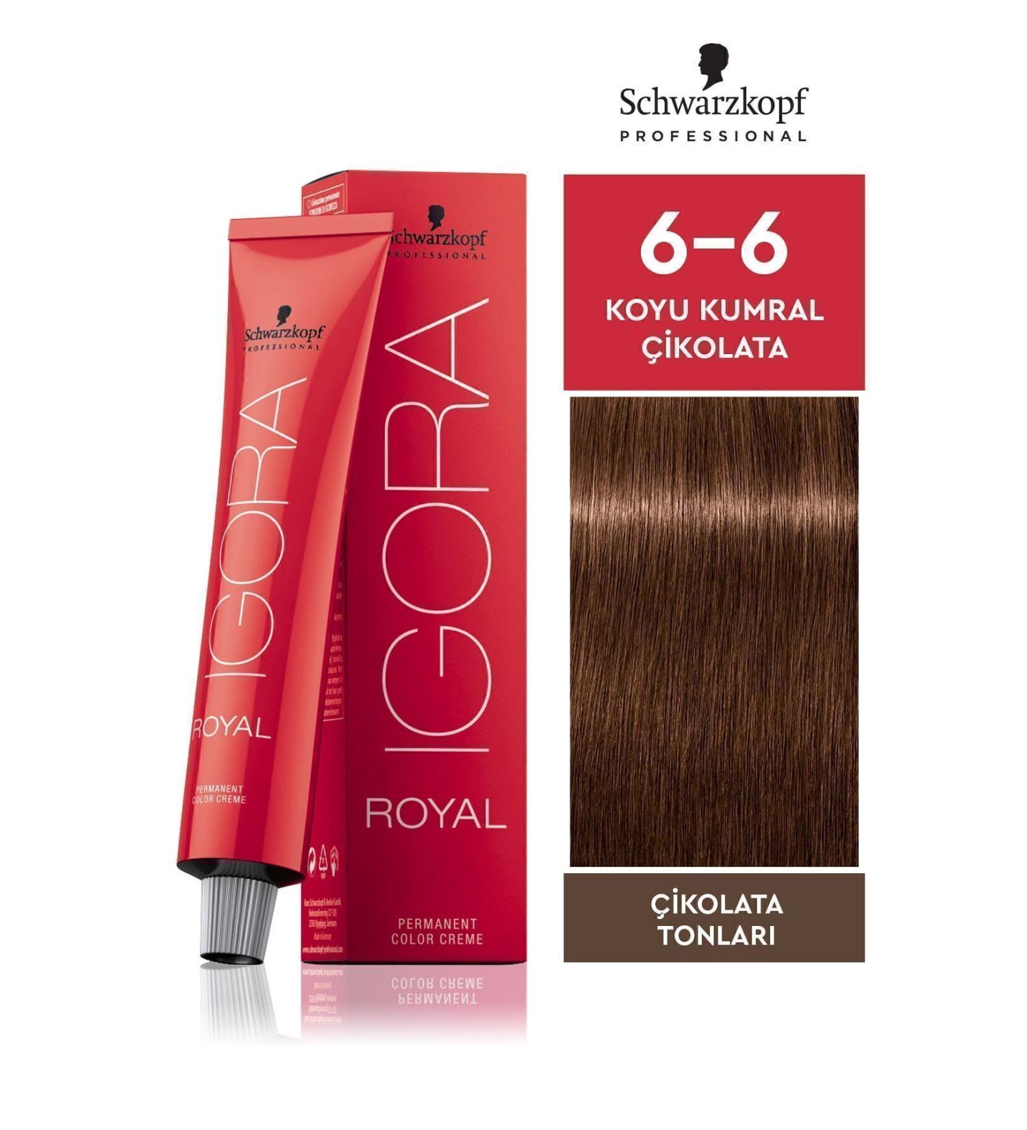 Igora Royal Chocolate Shades 6-6 Dark Blonde-chocolate Hair Dye 60ml - Buy Online on GoSupps.com
