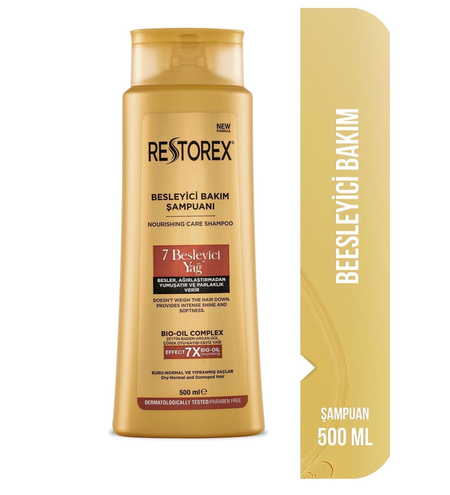 Restorex Care Shampoo 7 Nourishing Oils 500 ml - Buy Online on GoSupps.com