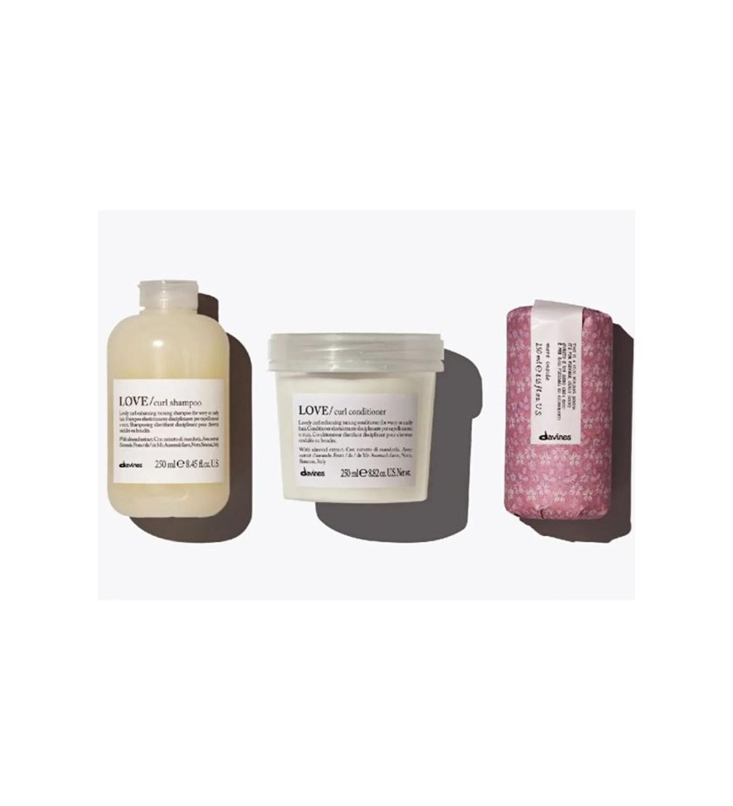 Davines ForBeautyNesli Natural For Curly Hair Full Set Shampoo Conditioner Serum Nesssli9901 FBN.290