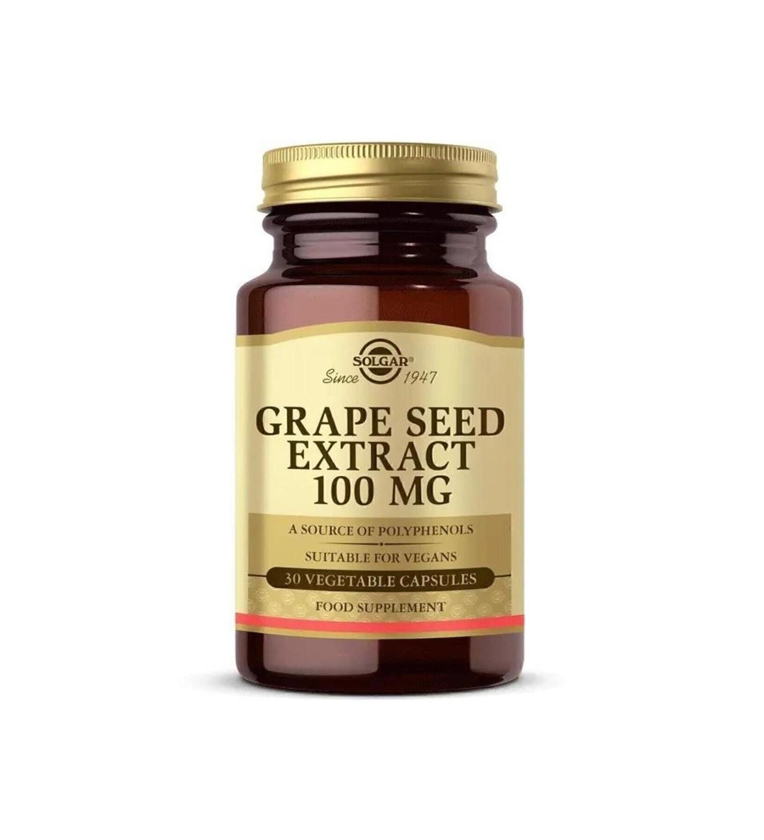 Solgar Grape Seed 30 Capsules - Buy Online on GoSupps.com