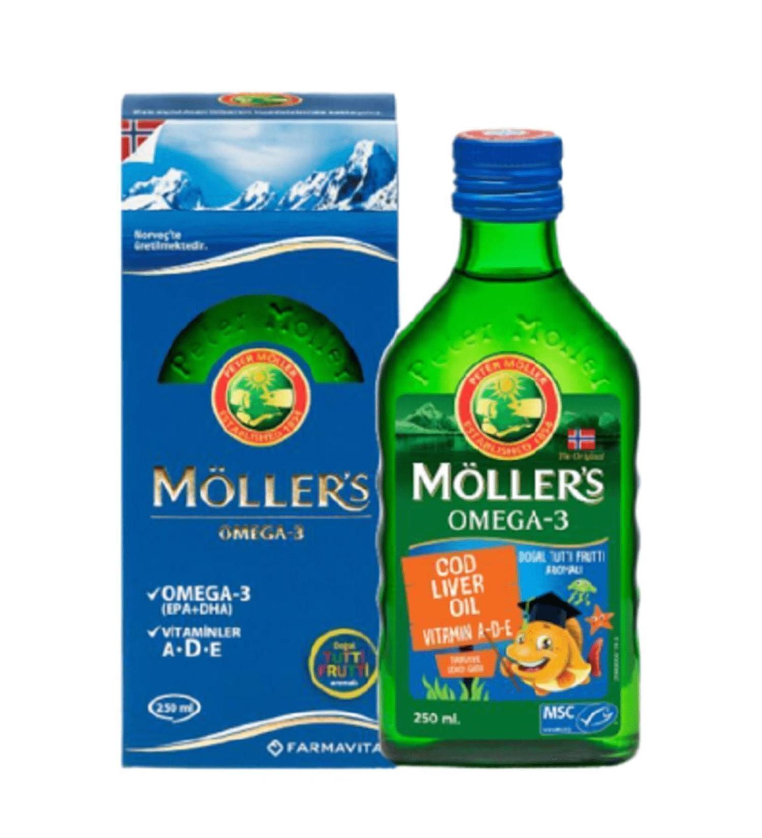 Mollers Mollers Omega 3 Fish Oil Tuttu Frutti 250 Ml