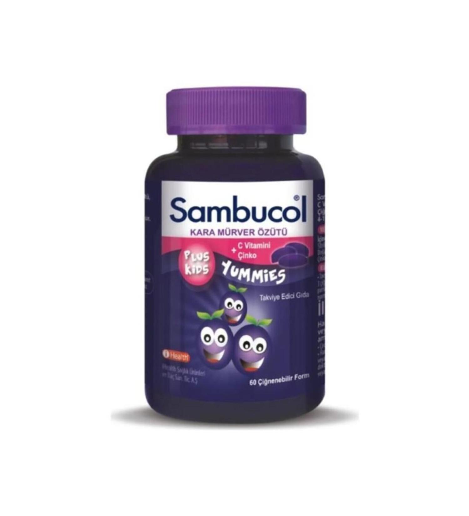 Sambucol Plus Kids Yummies 60 Chewable Tablets