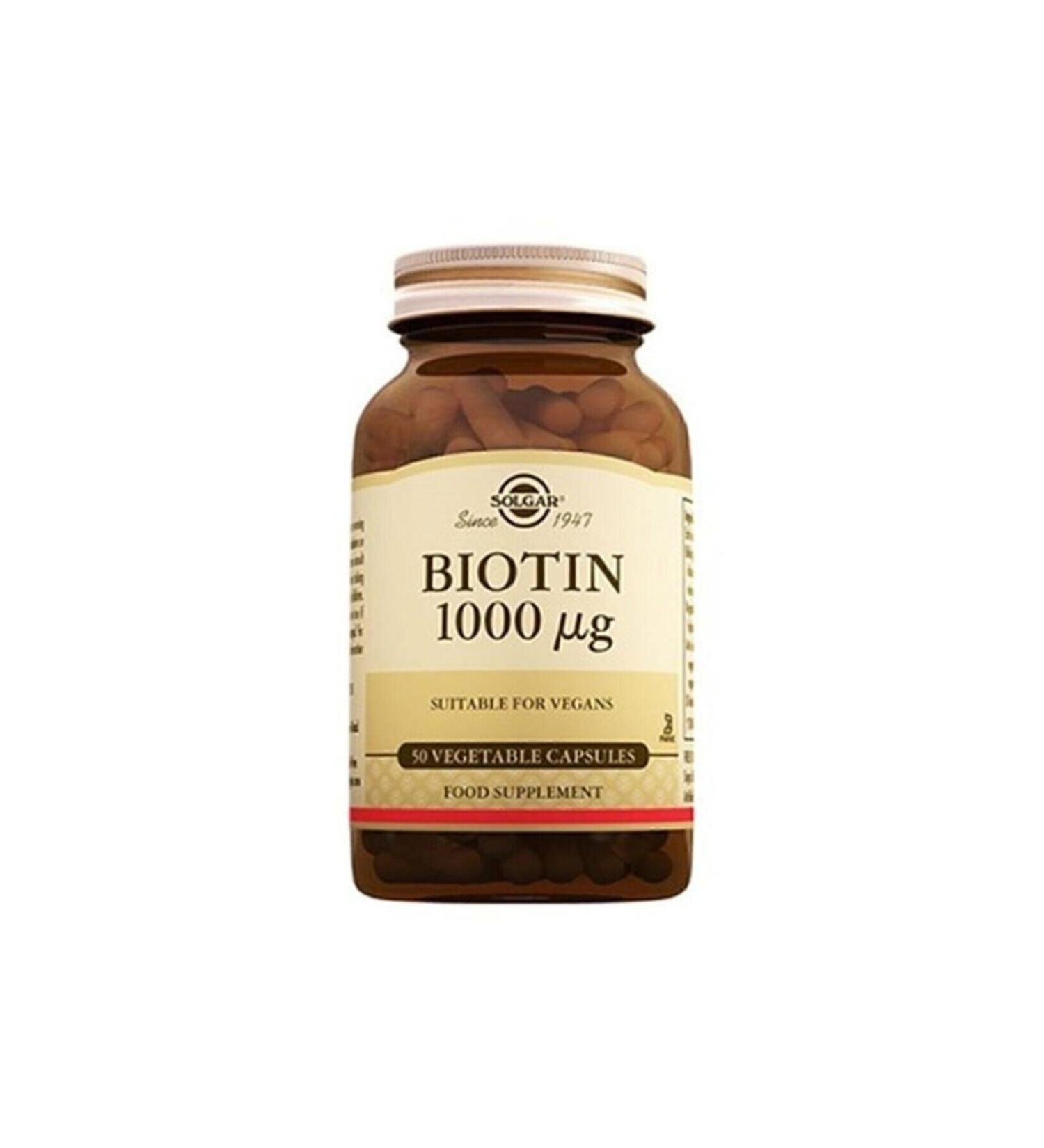 Solgar Biotin 1000 Mcg 50 Capsules