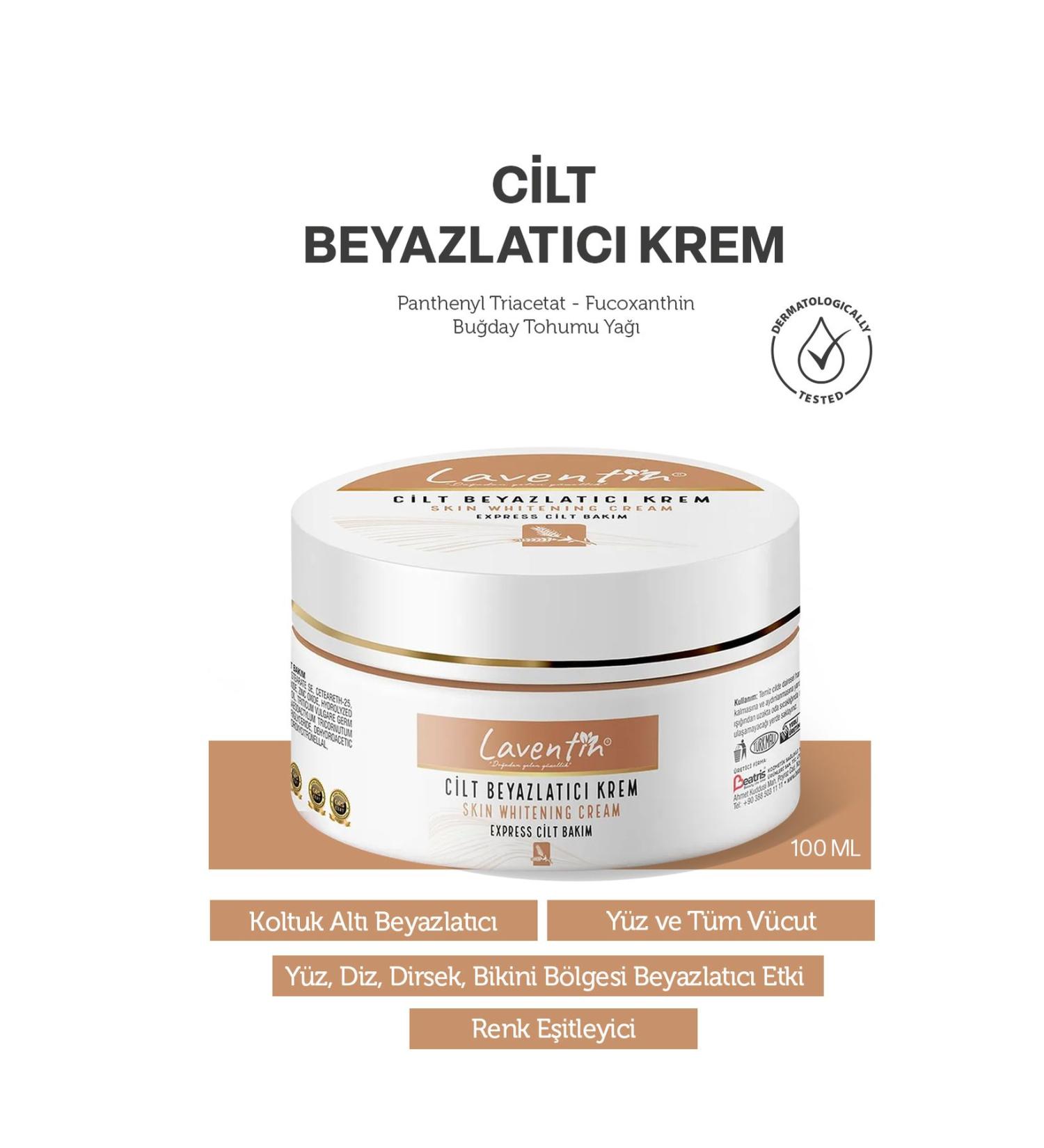 Laventin Underarm-Knee-Elbow and Bikini Area Skin Whitening Cream 100 Ml - Buy Online on GoSupps.com