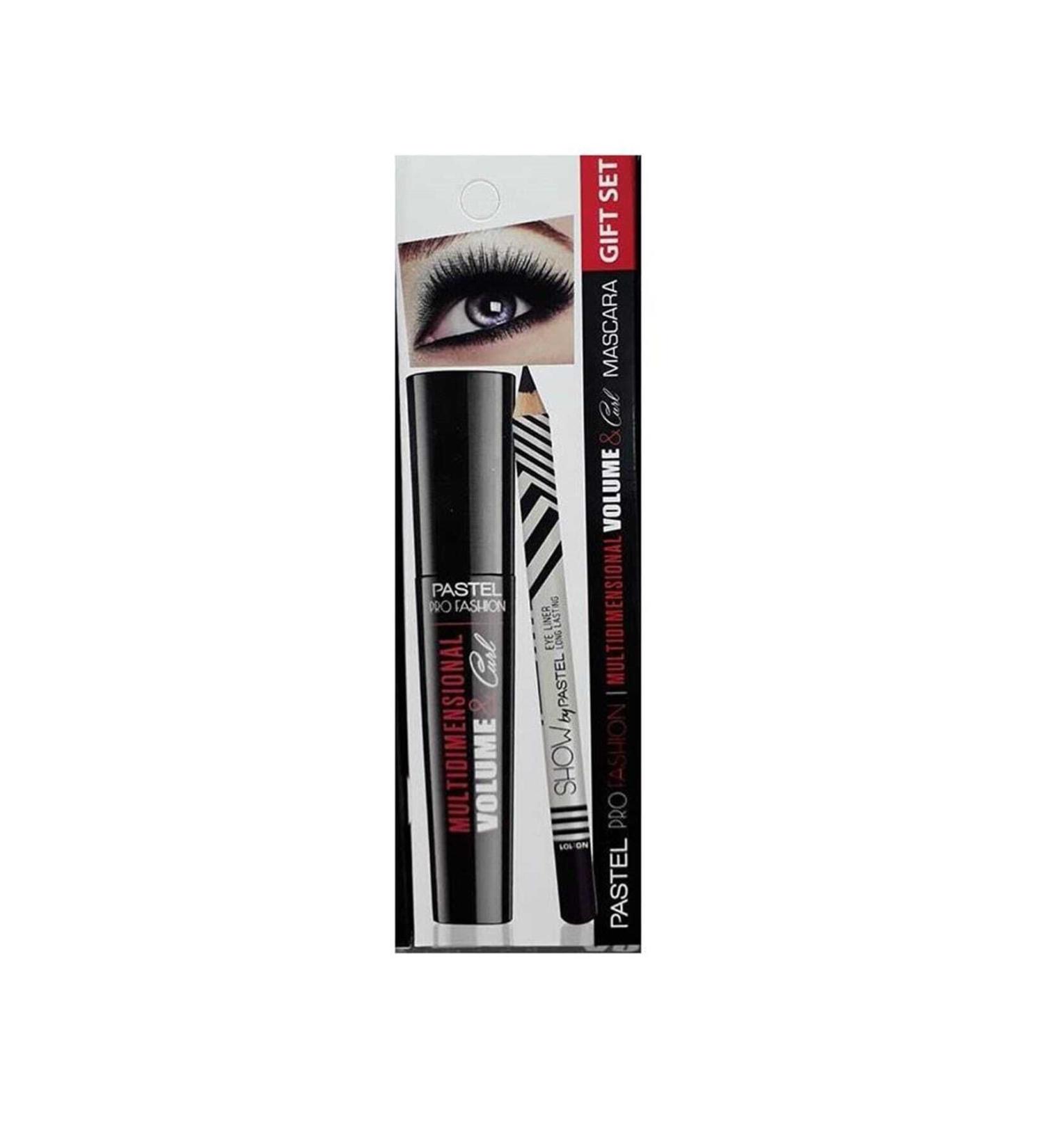 Pastel Brand Multidimensional Volume & Curl Mascara + Show Black Eyeliner 8690644019425 Kat - Buy Online on GoSupps.com