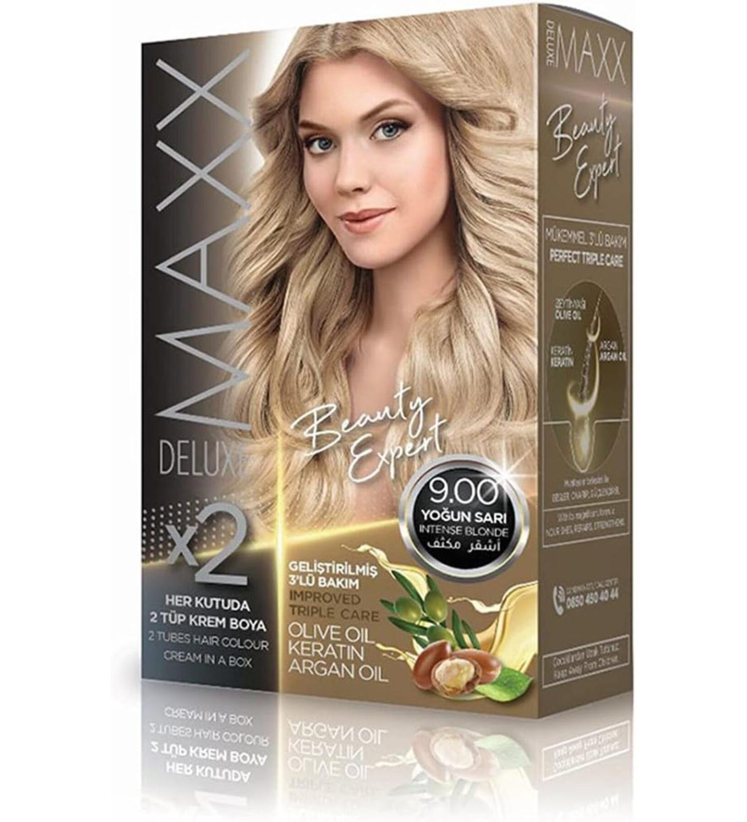Lilafix Maxx Deluxe Beauty Expert 9.00 Intense Blonde 1 Pack Hair Dye