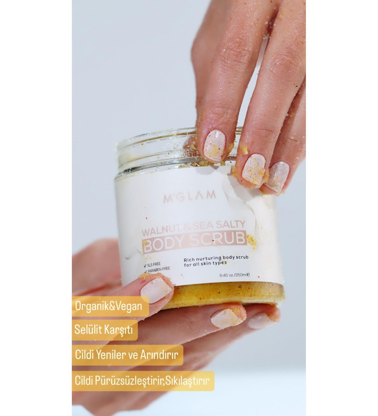 MGLAM Organic & Vegan Cracked Skin Intensive Moisturizing Body and Hand Foot Peeling