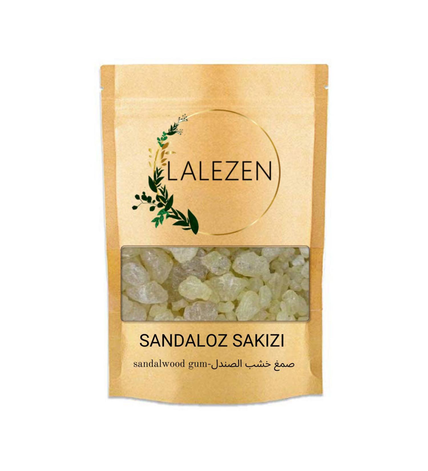 LALEZEN Sandaloz Gum 1Kg Natural Additive-Free 1st Quality 1000 Gr