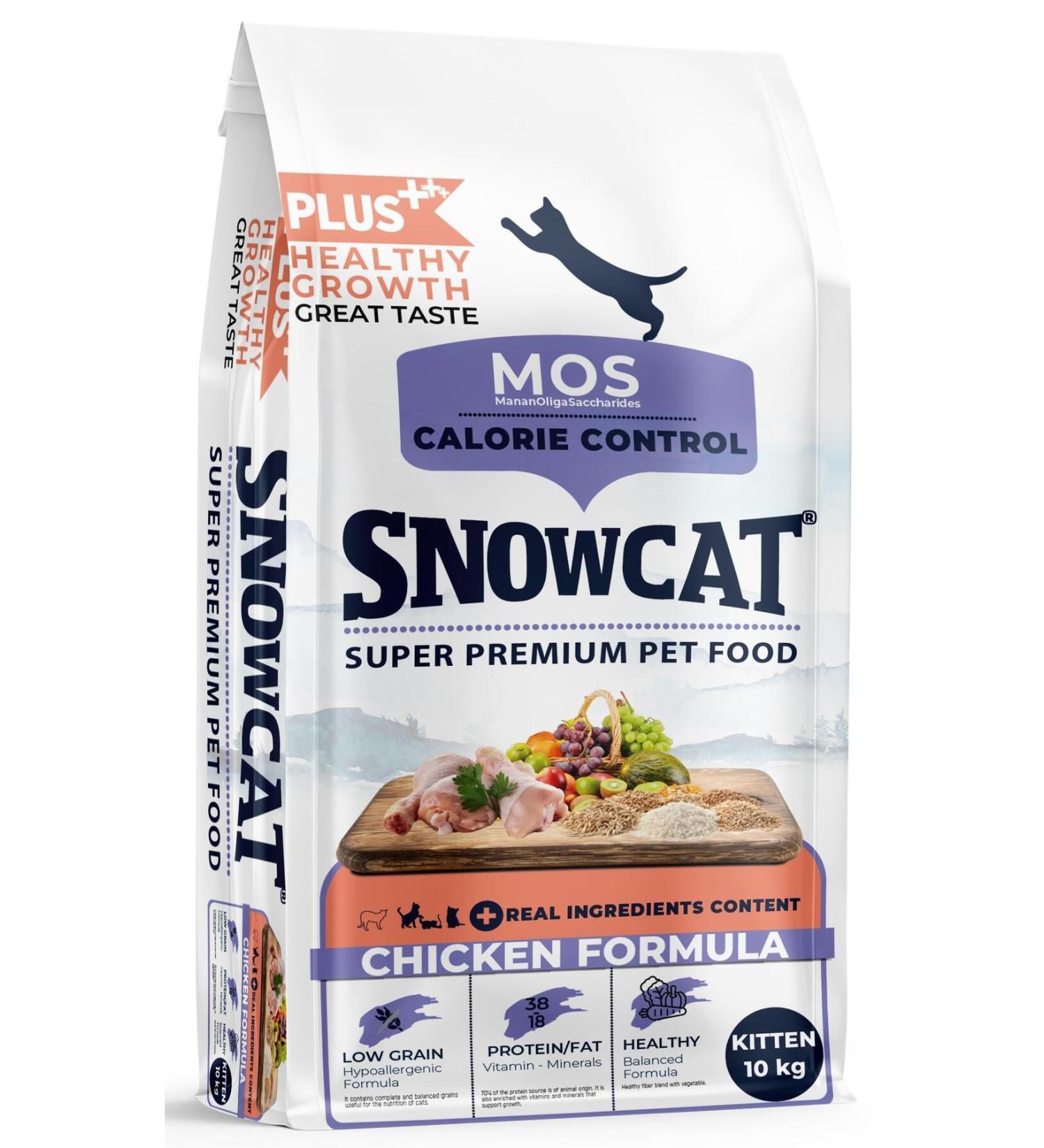 Snow Cat Plus Low Grain Kitten Chicken Cat Food 10 Kg