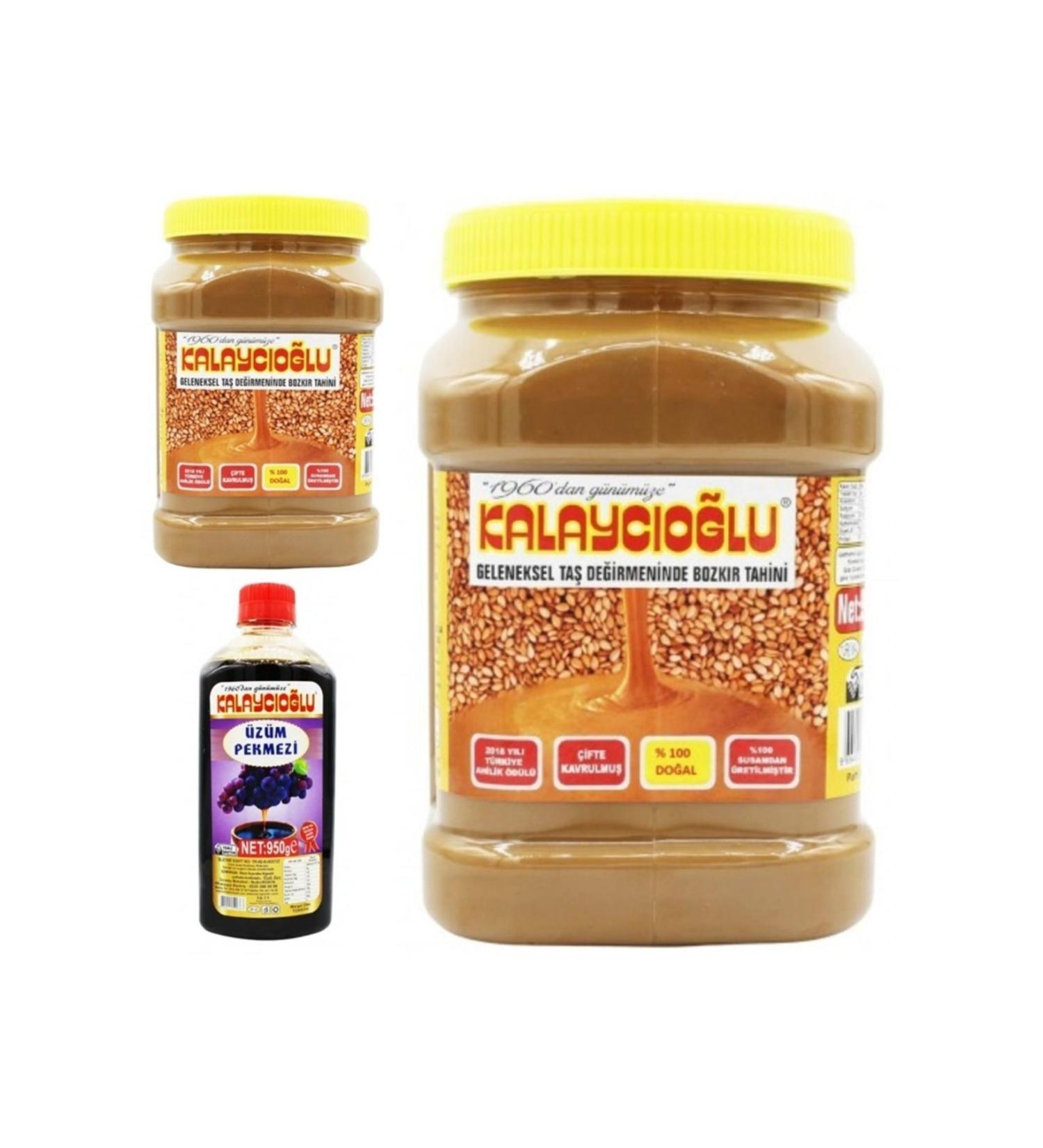 Kalayc o lu Bozk r roasted tahini (whole wheat) 935 gr X2 - Grape molasses 950 gr