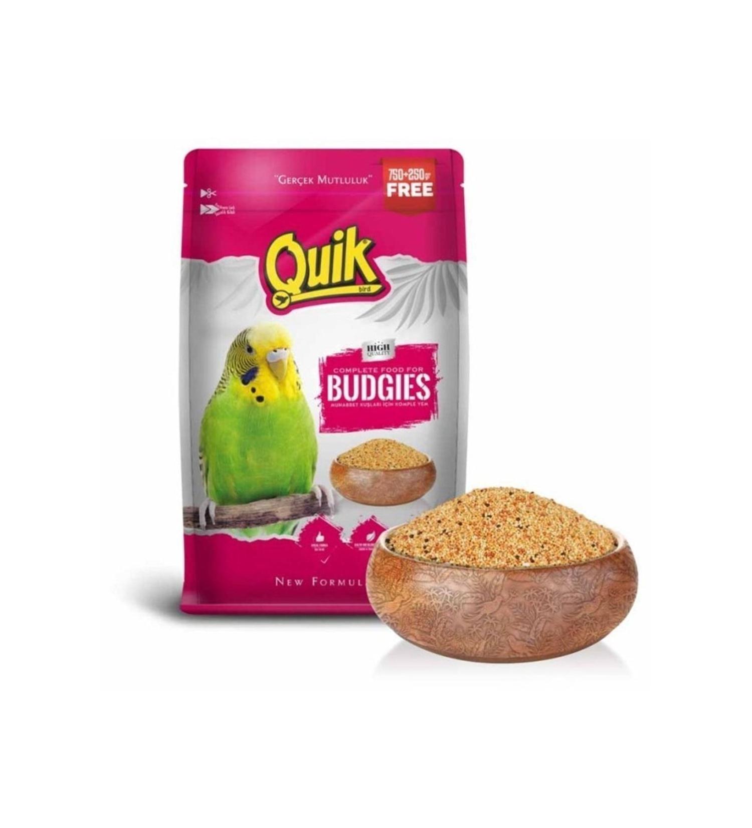 Quik Budgie Food 750+250 Gr X 3 Pieces