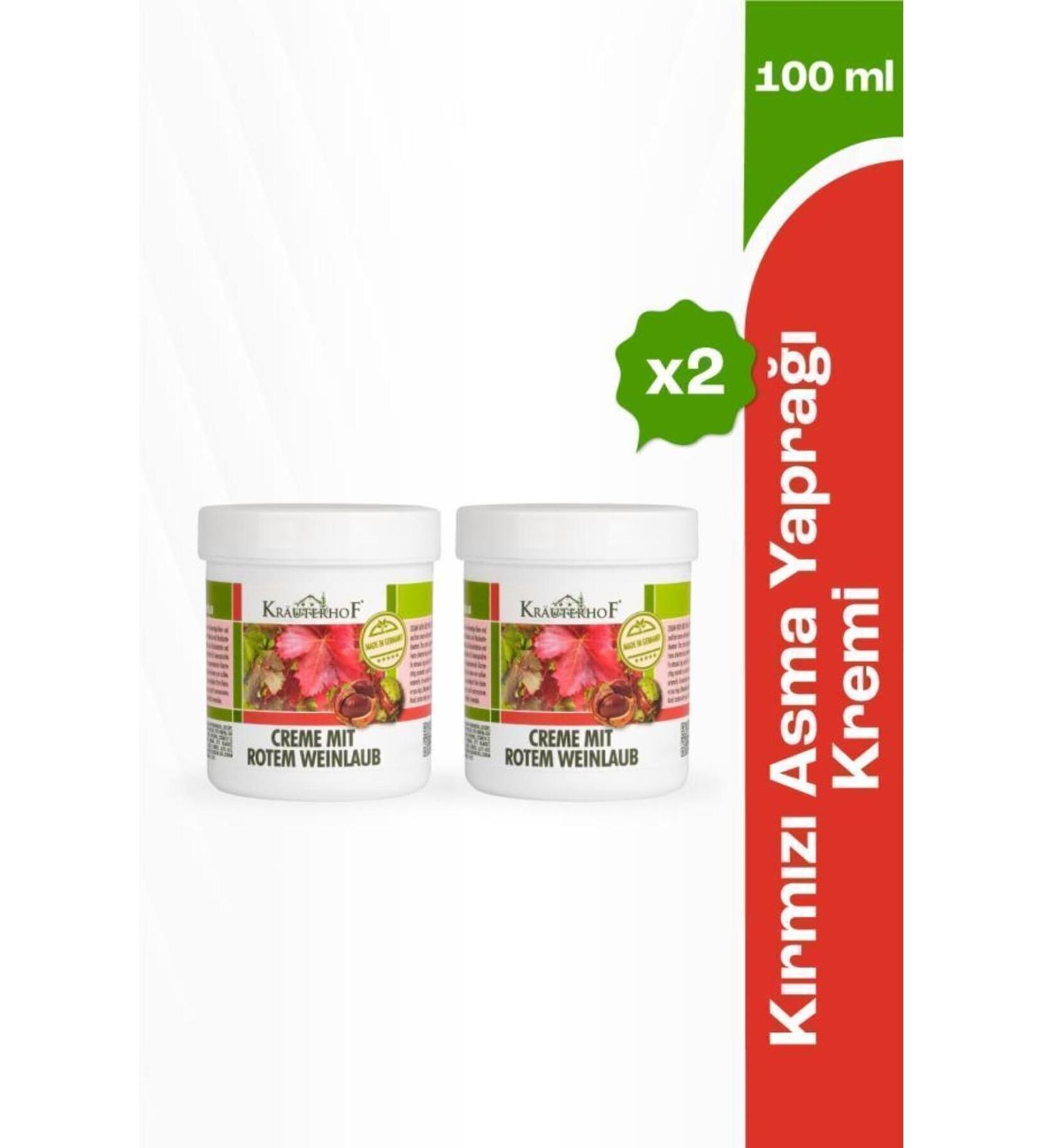 Krauterhof Red Vine Leaf Cream 100 ml x2 Pcs - Buy Online on GoSupps.com