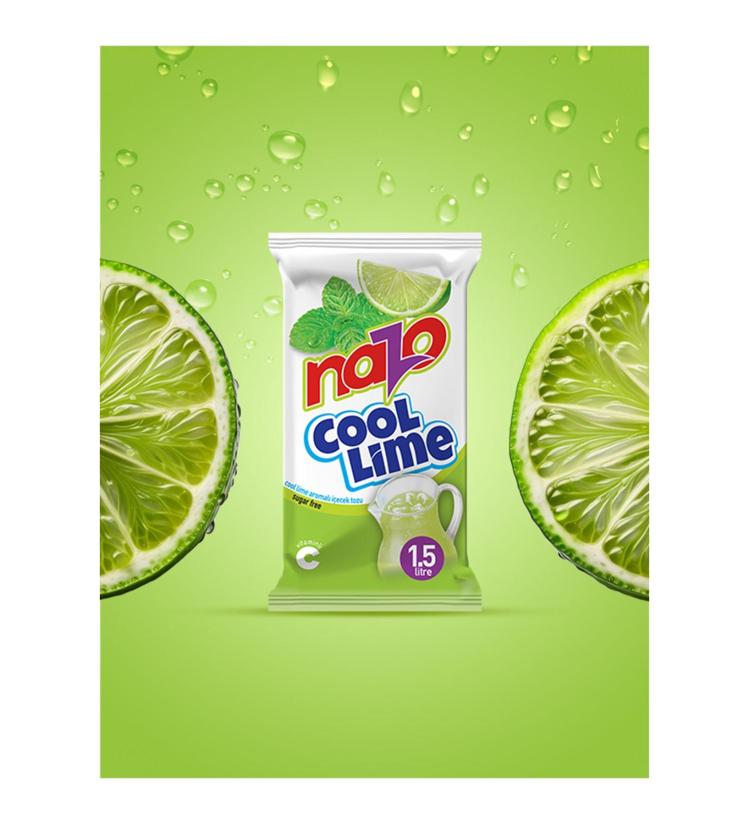 NAZO 9 gr Cool Lime Flavored Powder Drink 24pcs - Buy Online on GoSupps.com