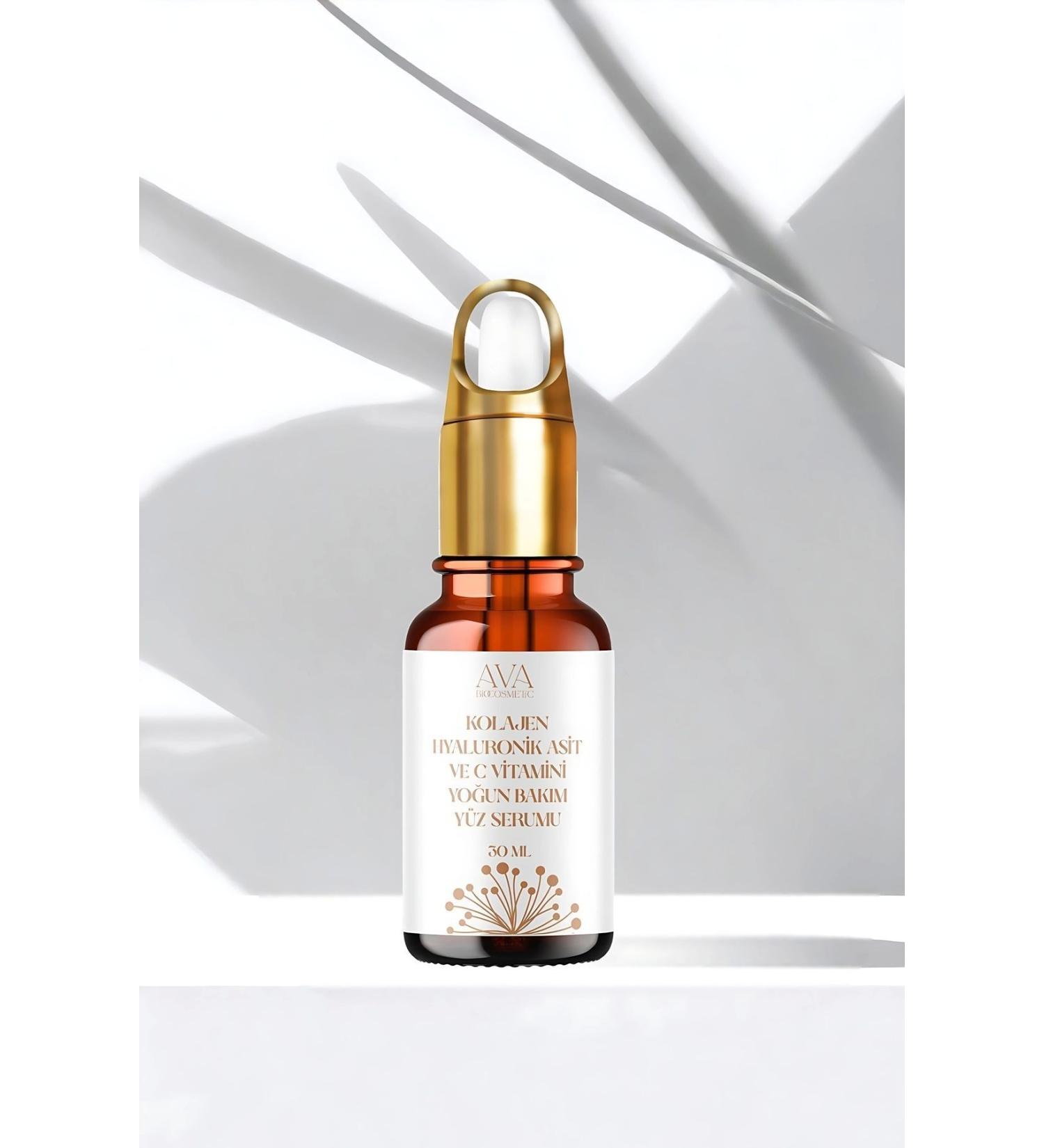 AvA Bio Cosmetics Collagen Peptide + Hyaluronic Acid + Vit C Intensive Care Face Serum