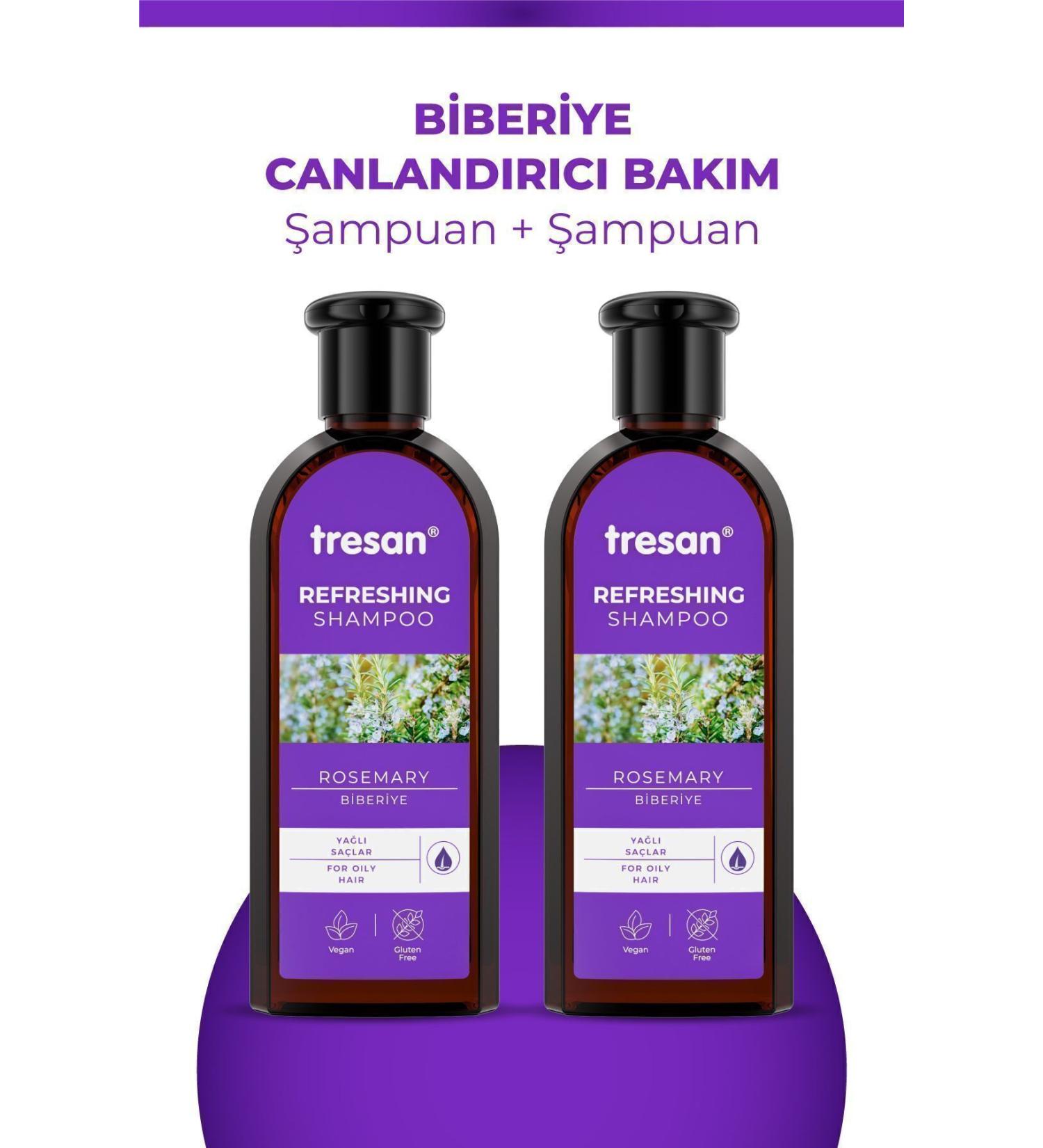 Tresan Rosemary Revitalizing Care Shampoo 300 ml X 2 Pieces - Buy Online on GoSupps.com