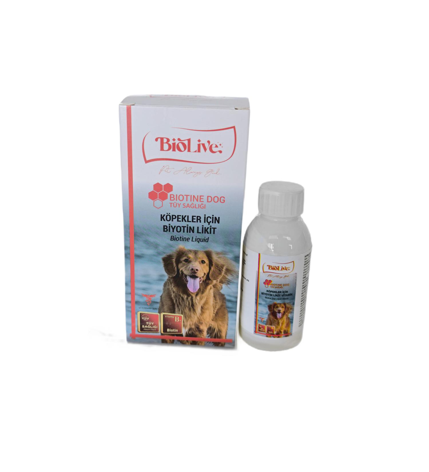 Biolive Biotin Liquid Hair Removal Vitamin for Dogs 100ml