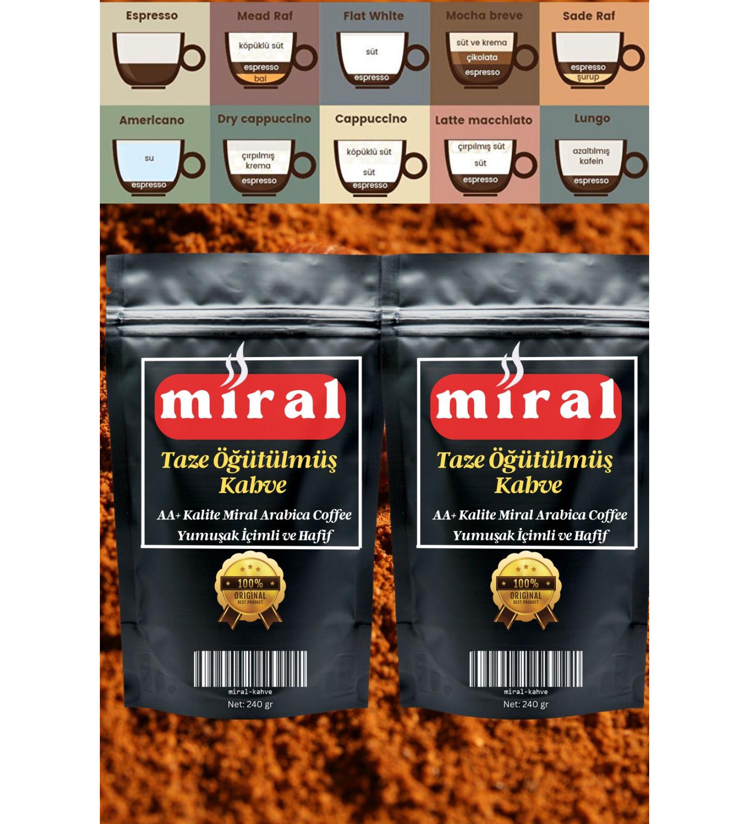 miral Rich Flavored Kenya Medium Roast Ground Coffee AA+ Quality 480 gr. - Buy Online on GoSupps.com